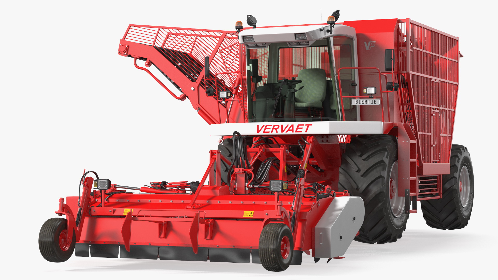 3D Vervaet 17T Self Propelled Beet Harvester Rigged model