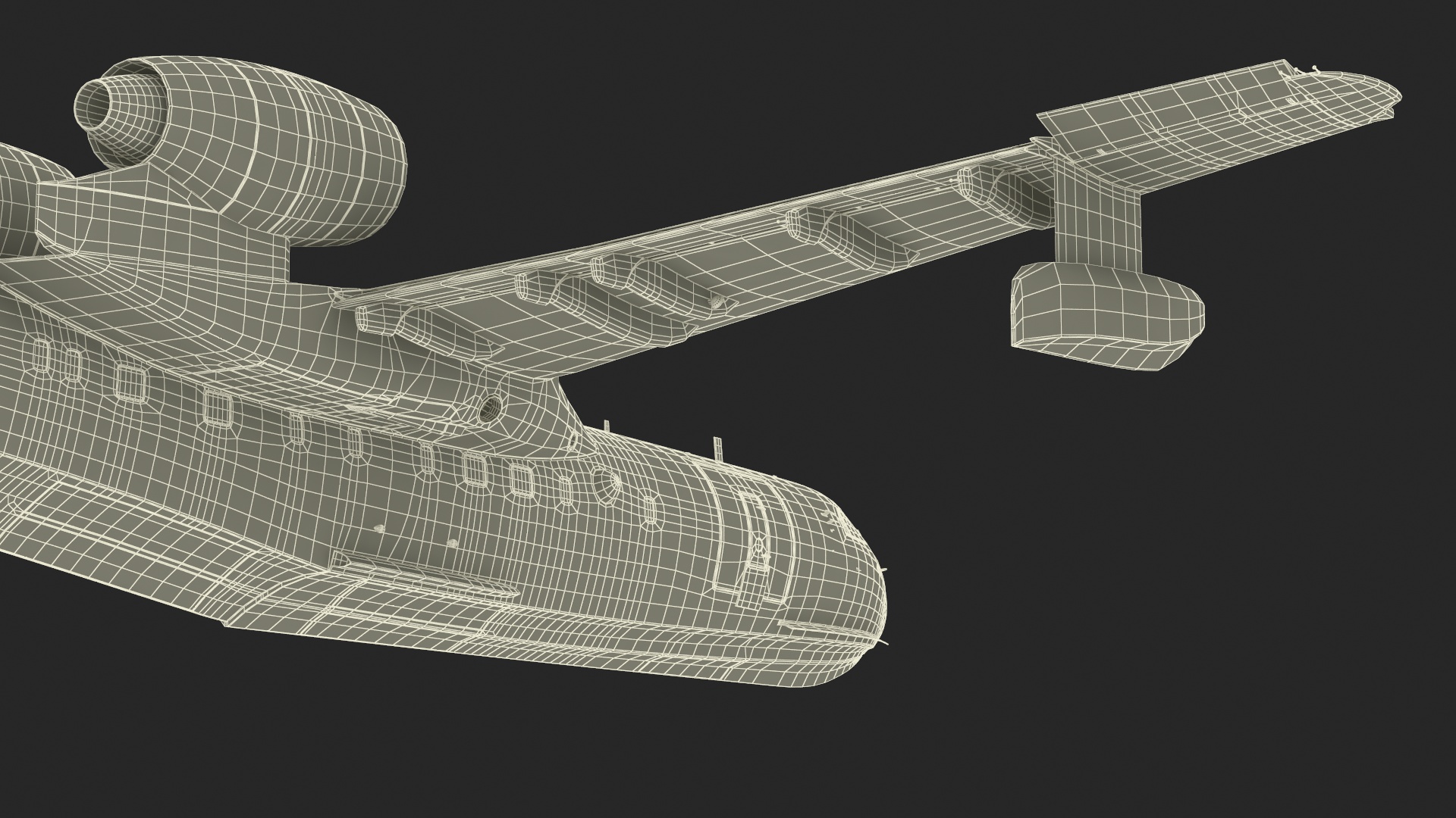 Be 200 Amphibious Aircraft Rigged for Maya 3D