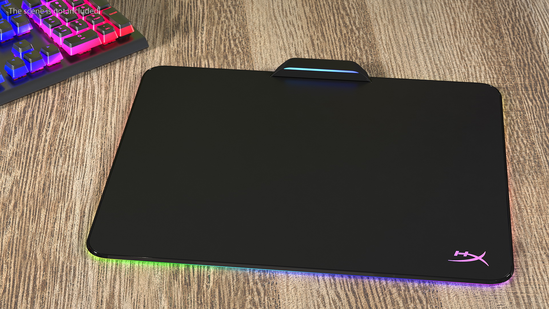 3D model HyperX FURY Ultra RGB Gaming Mouse Pad switched On