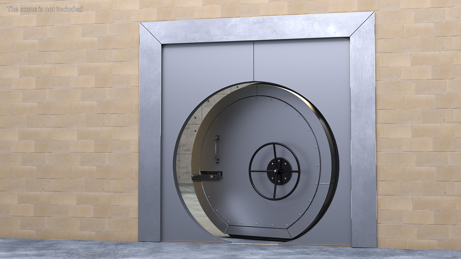 3D Round Bank Vault Door