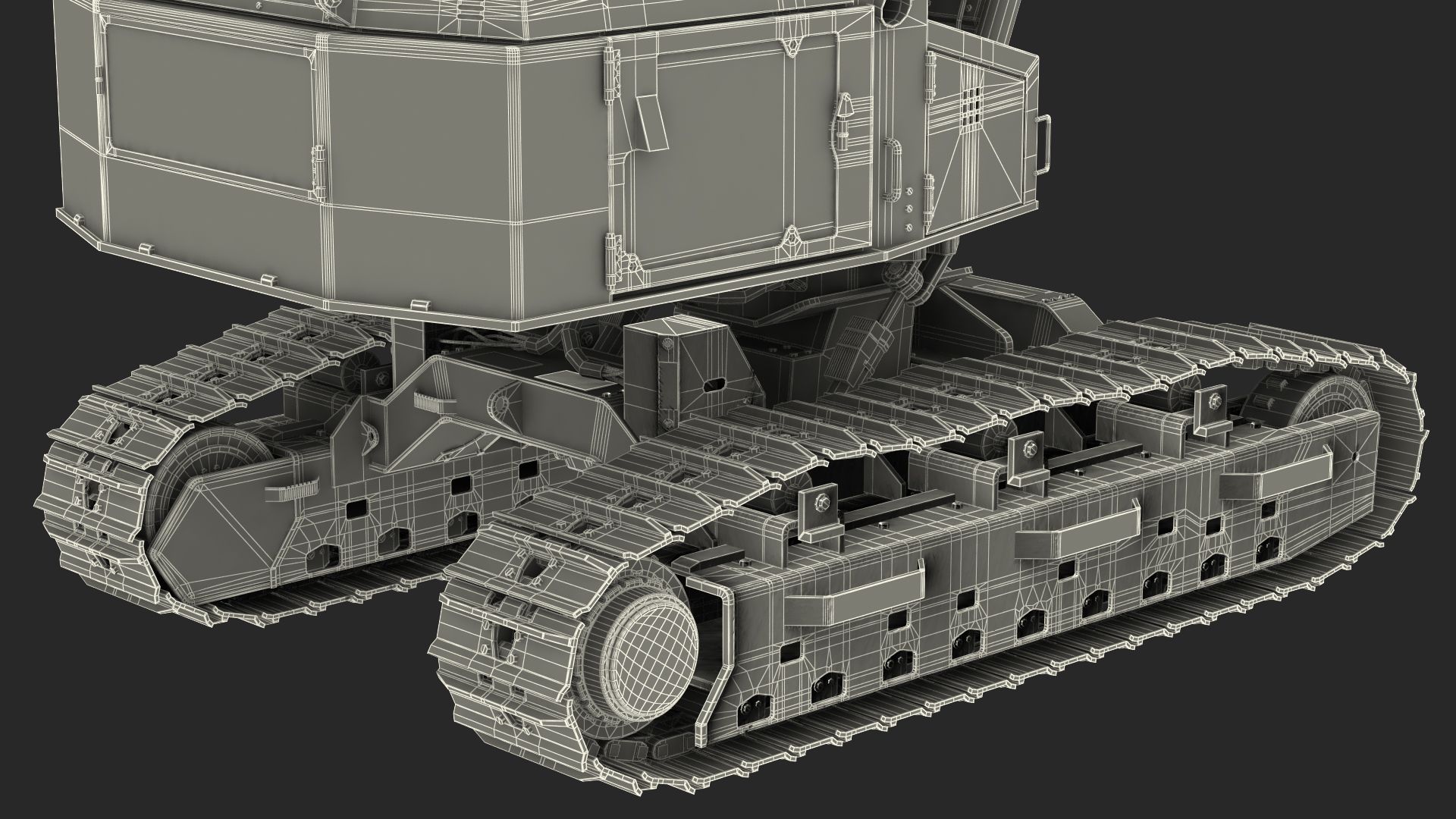 Tracked Knuckleboom Loader Generic 3D model