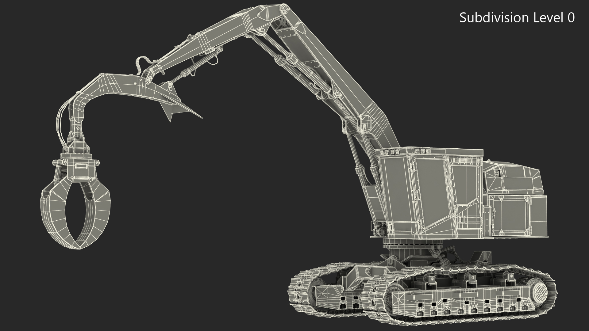 Tracked Knuckleboom Loader Generic 3D model