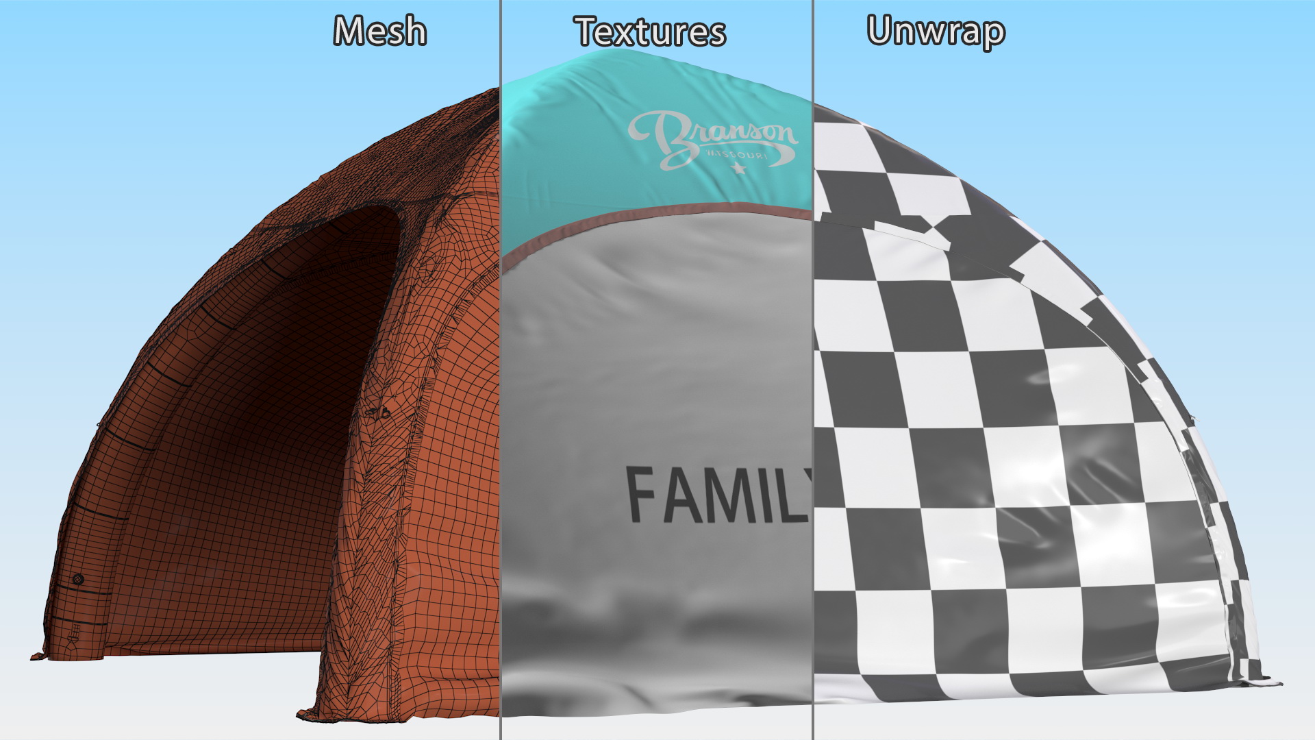 Pneumatic Branson Tent 3D