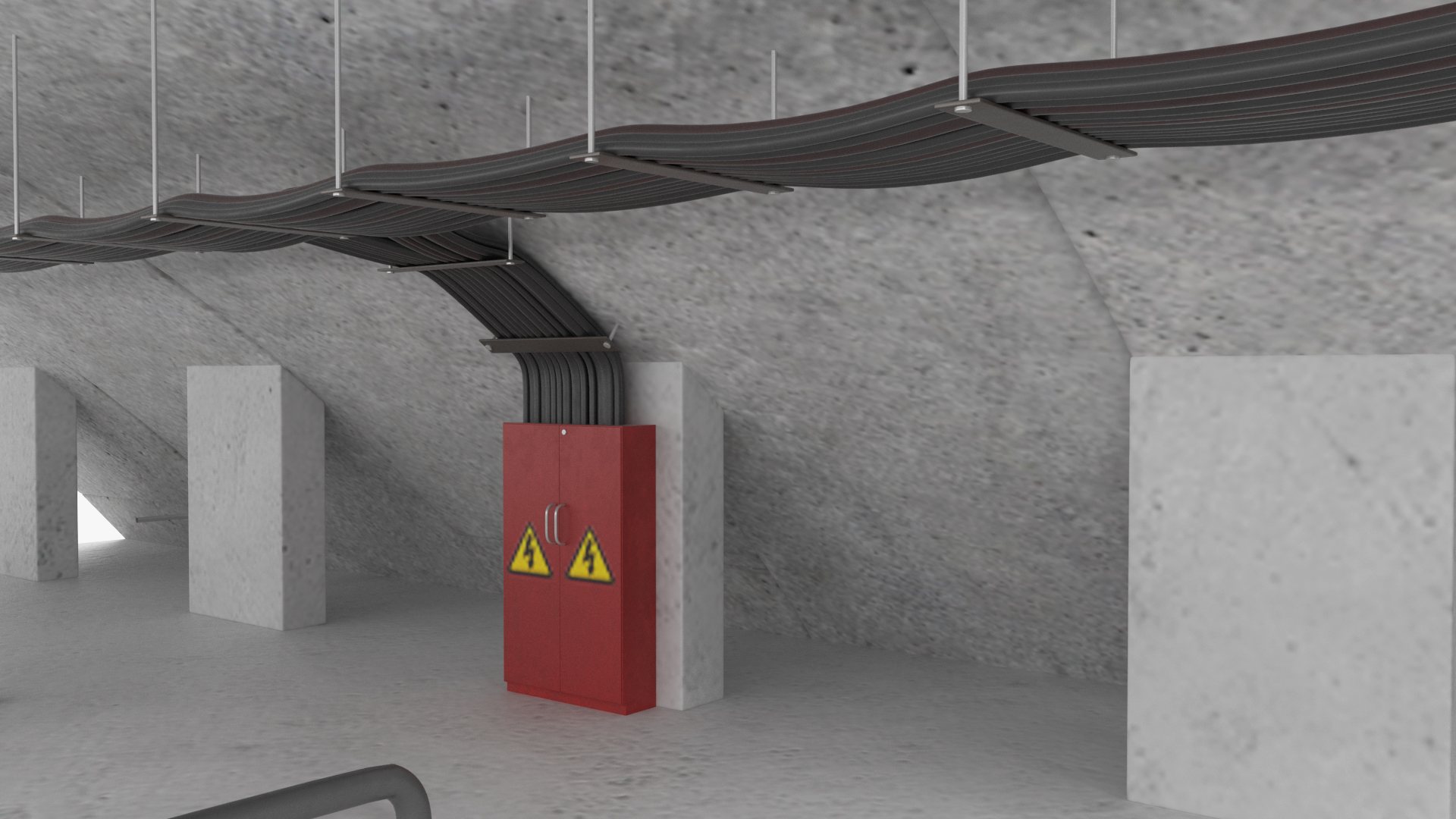 3D model Two Level Tunnel Cross Section