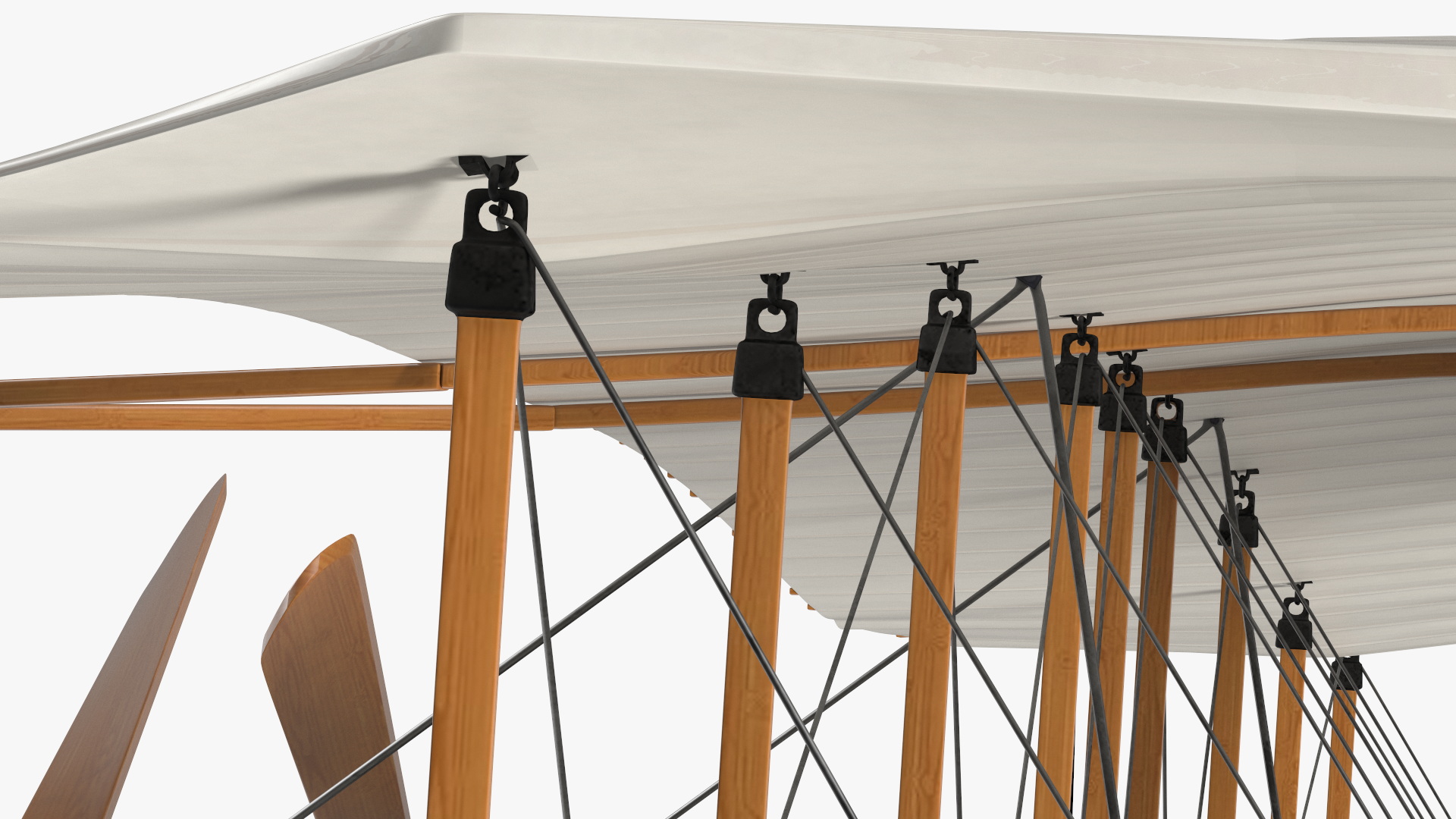 3D Wright Flyer Rigged for Maya model