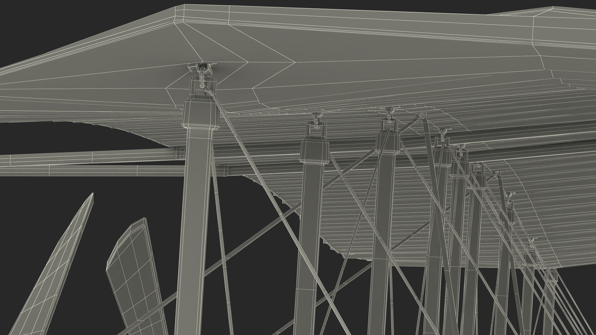 3D Wright Flyer Rigged for Cinema 4D model