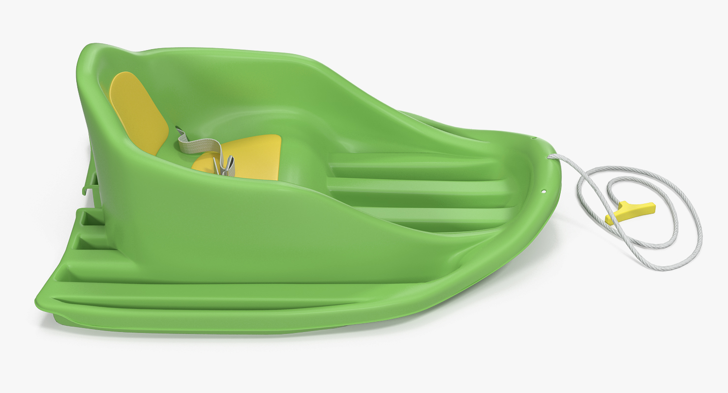 3D model Baby Sled Green