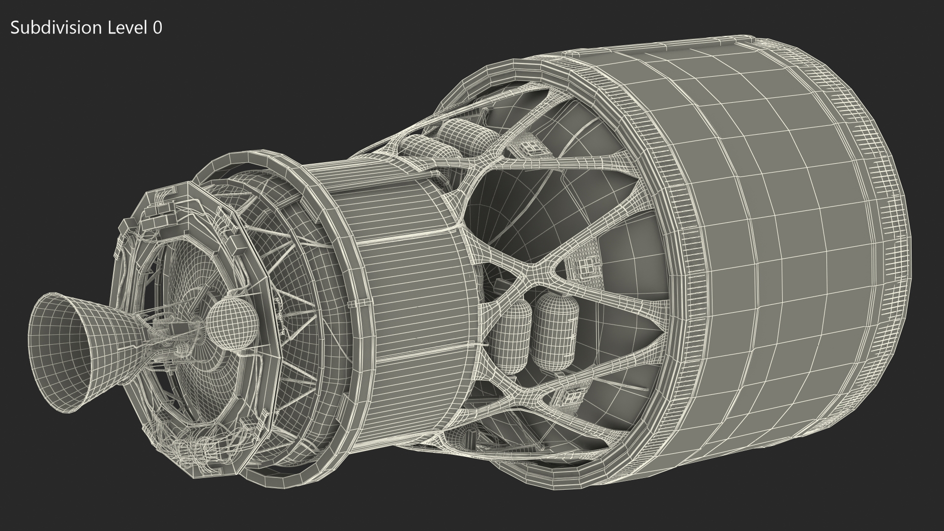 Interim Cryogenic Propulsion Stage 3D model