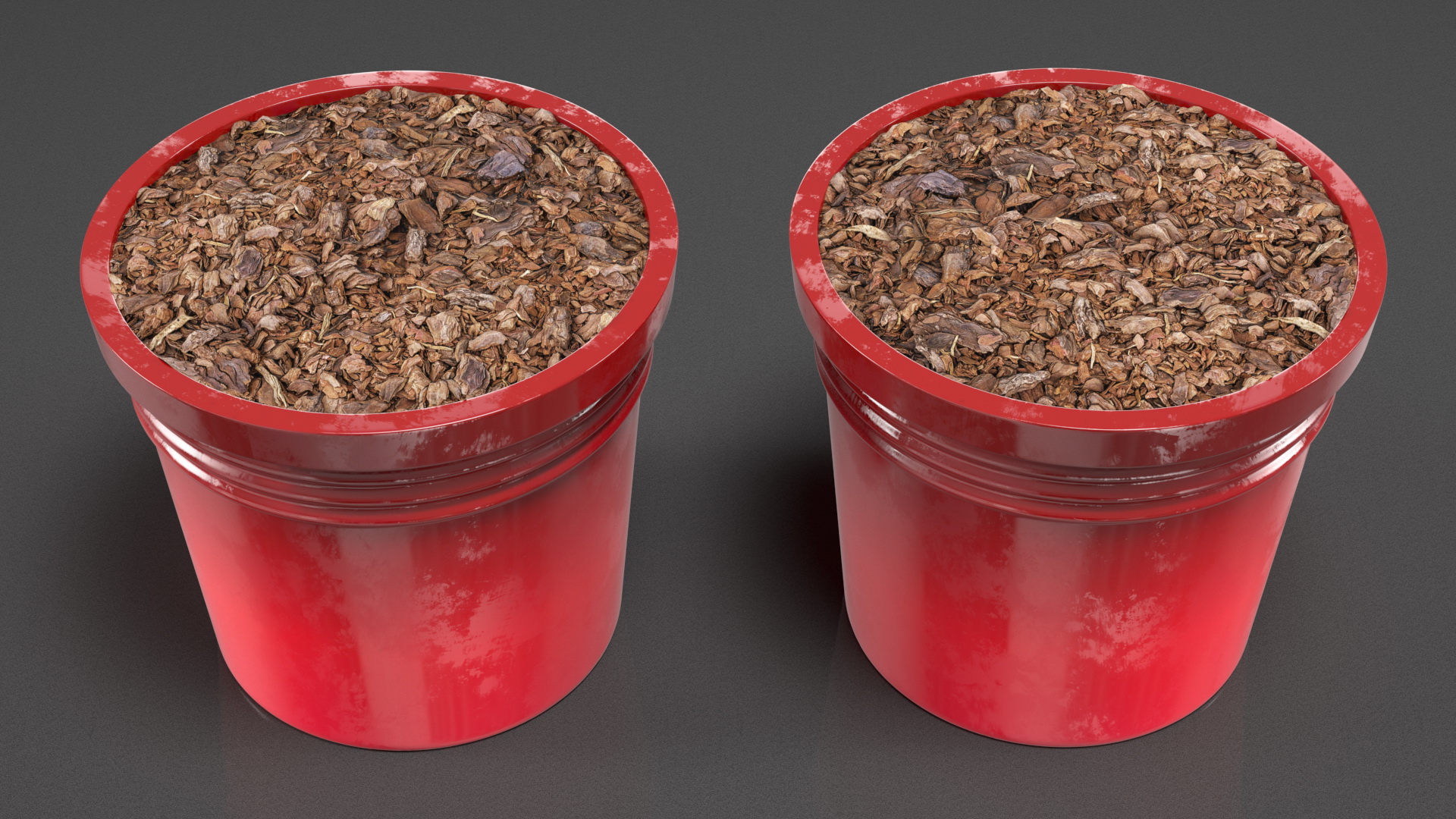 3D Plant Pot Red model