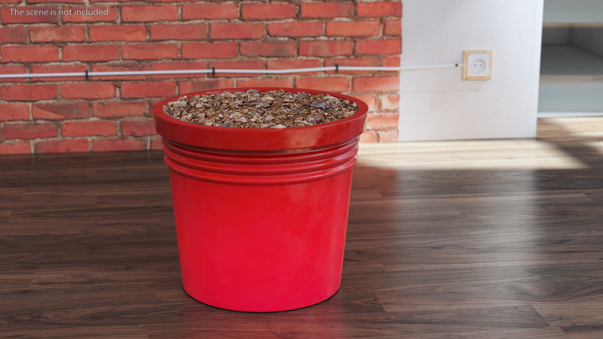 3D Plant Pot Red model