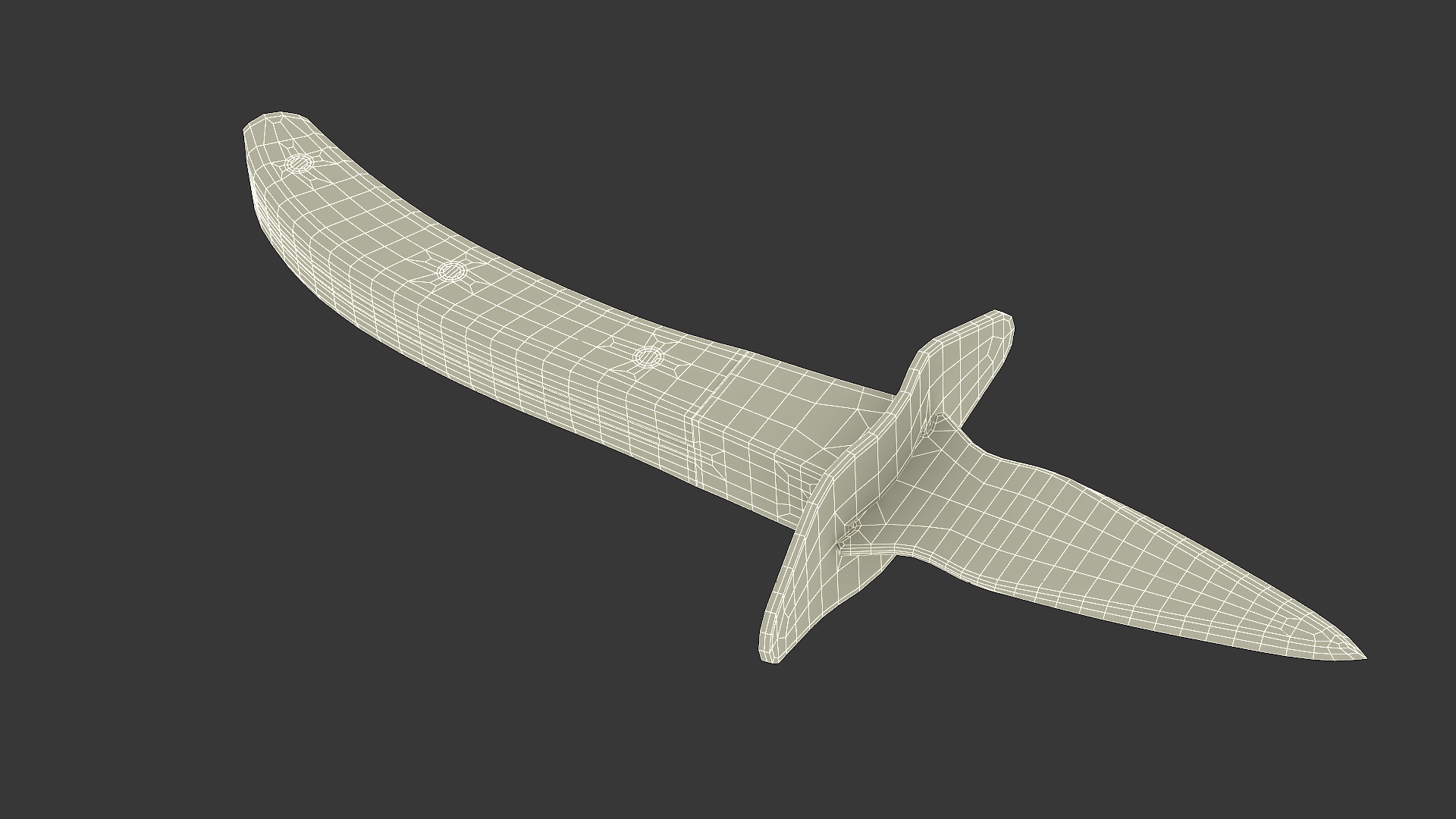 3D Knife Seafood model