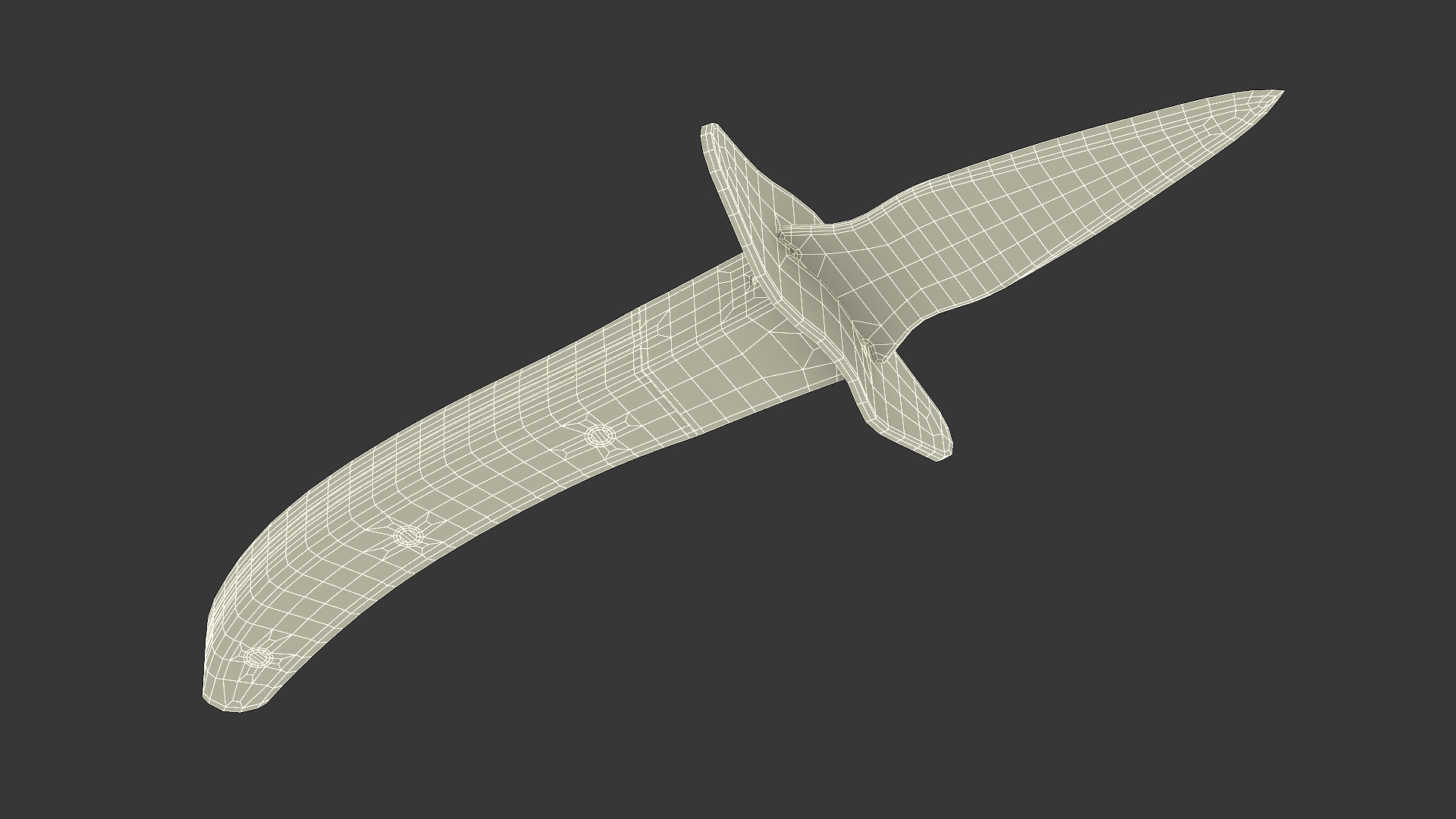 3D Knife Seafood model