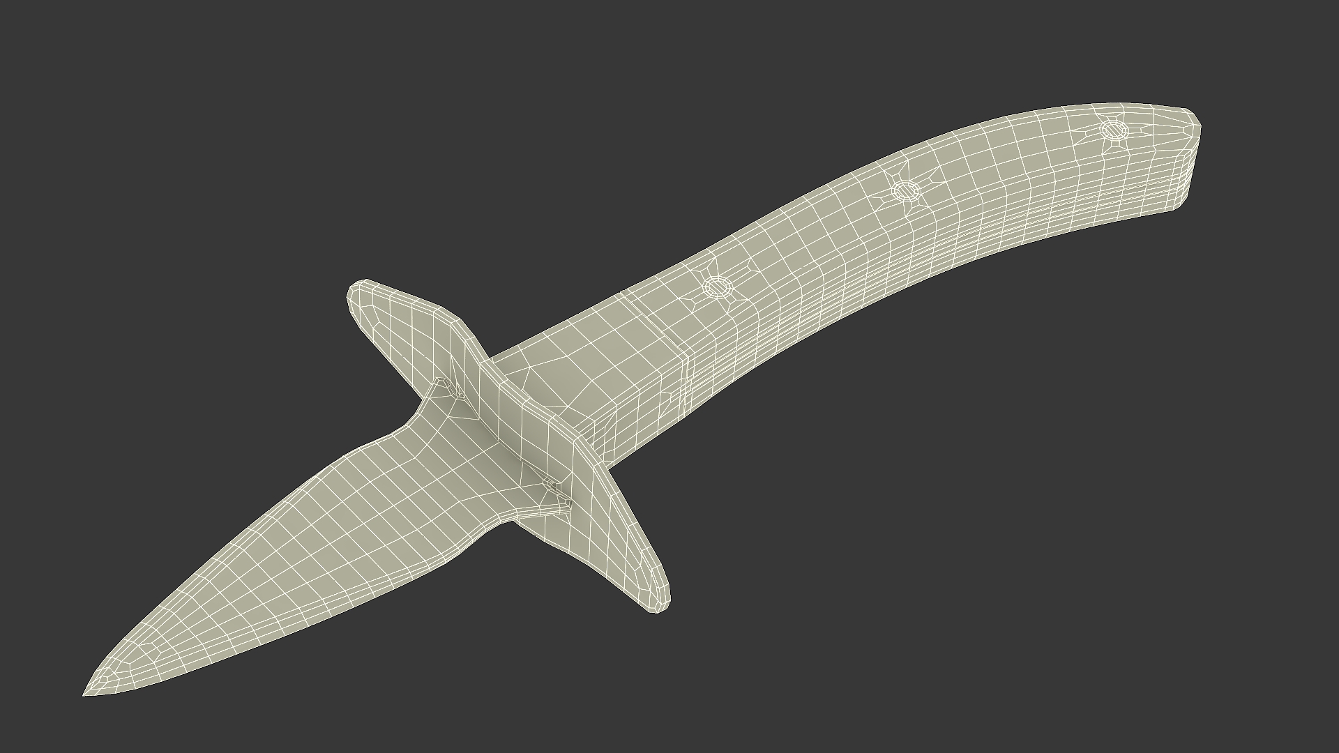 3D Knife Seafood model