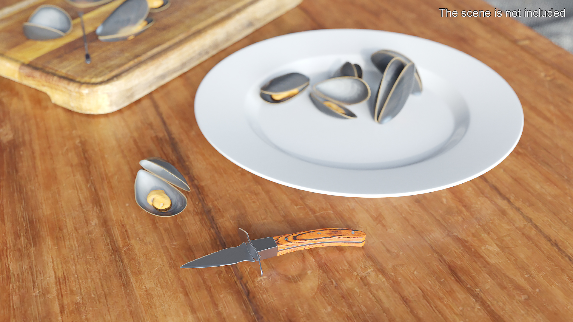 3D Knife Seafood model