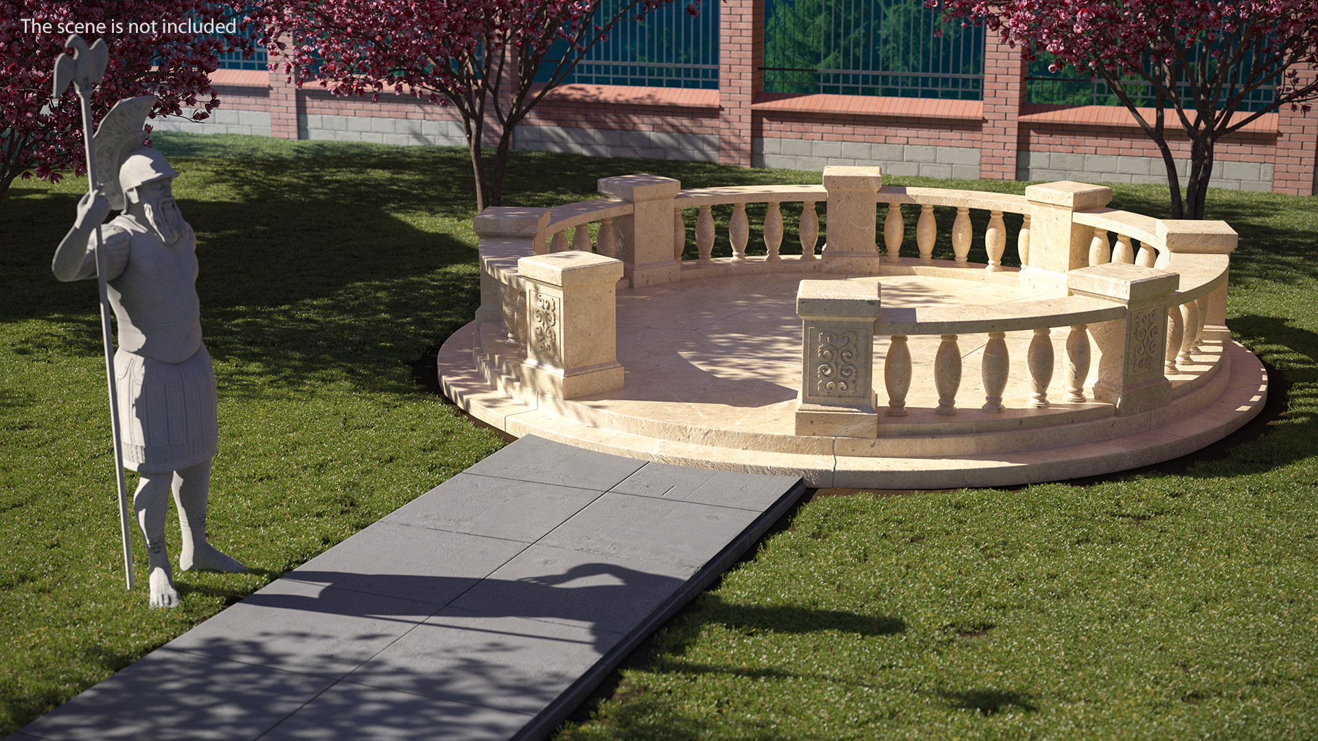 3D Stone Balustrade