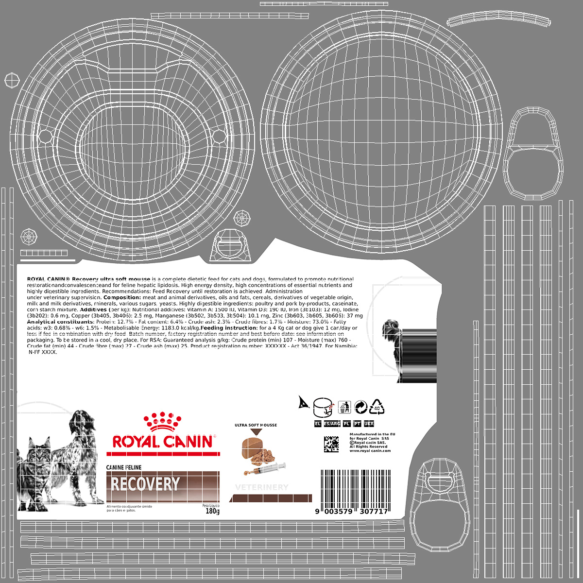 Royal Canin Canned Food for Pets 3D