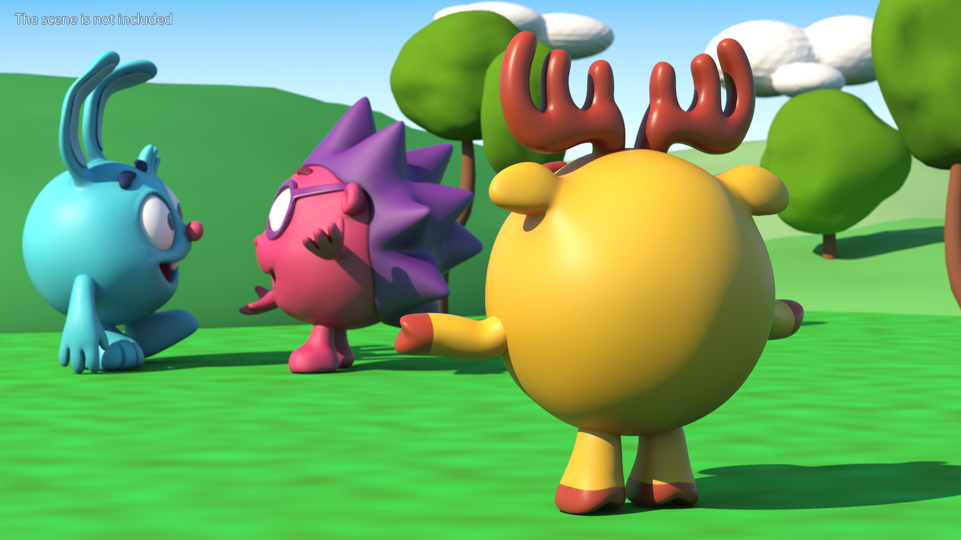 3D Dokko Character Kikoriki Rigged