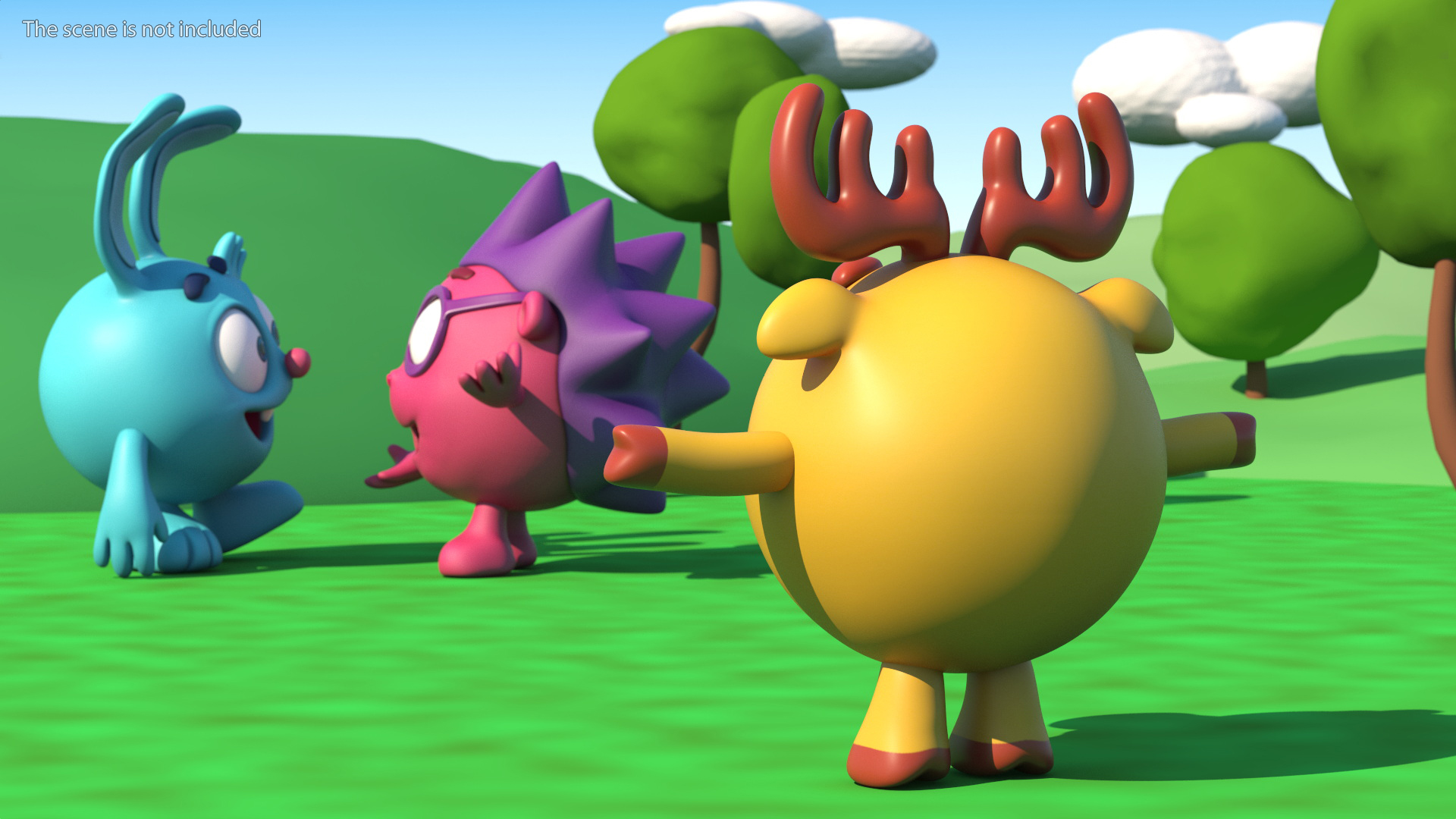 3D Dokko Character Kikoriki Rigged