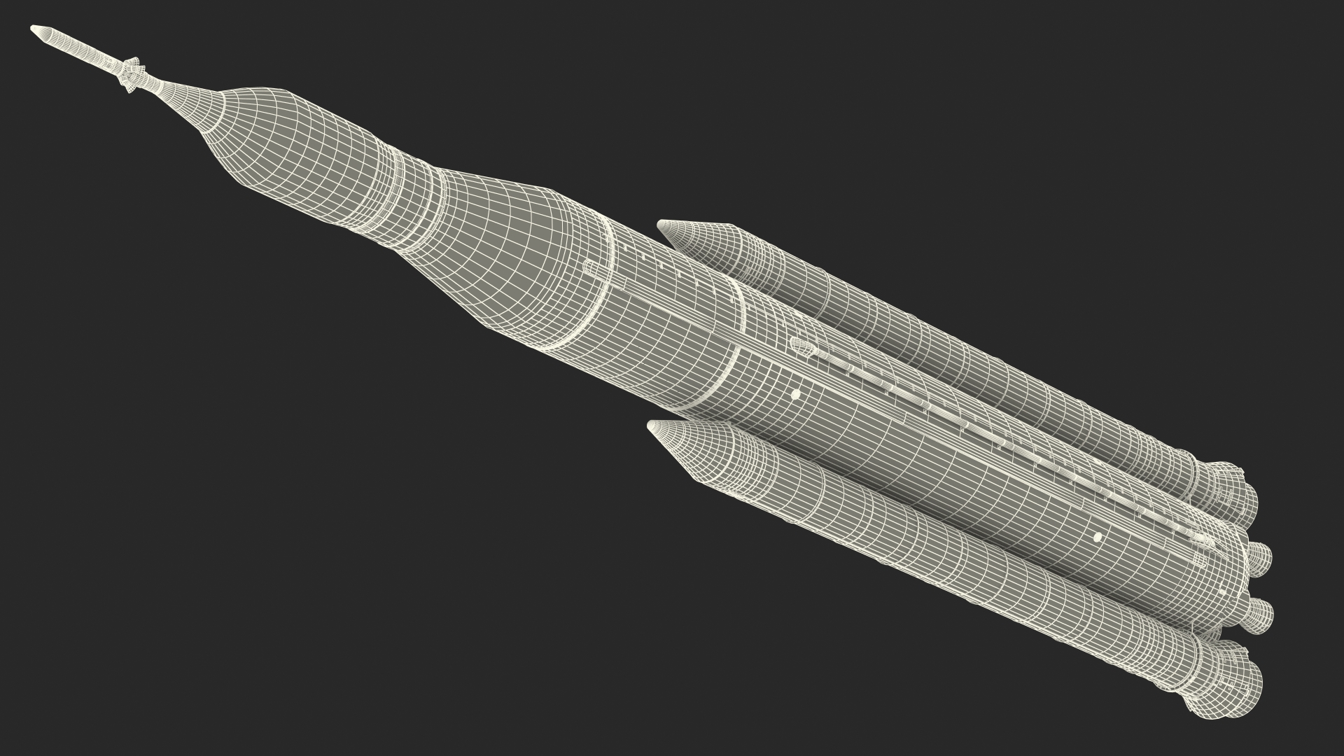 NASA Space Launch System 3D model