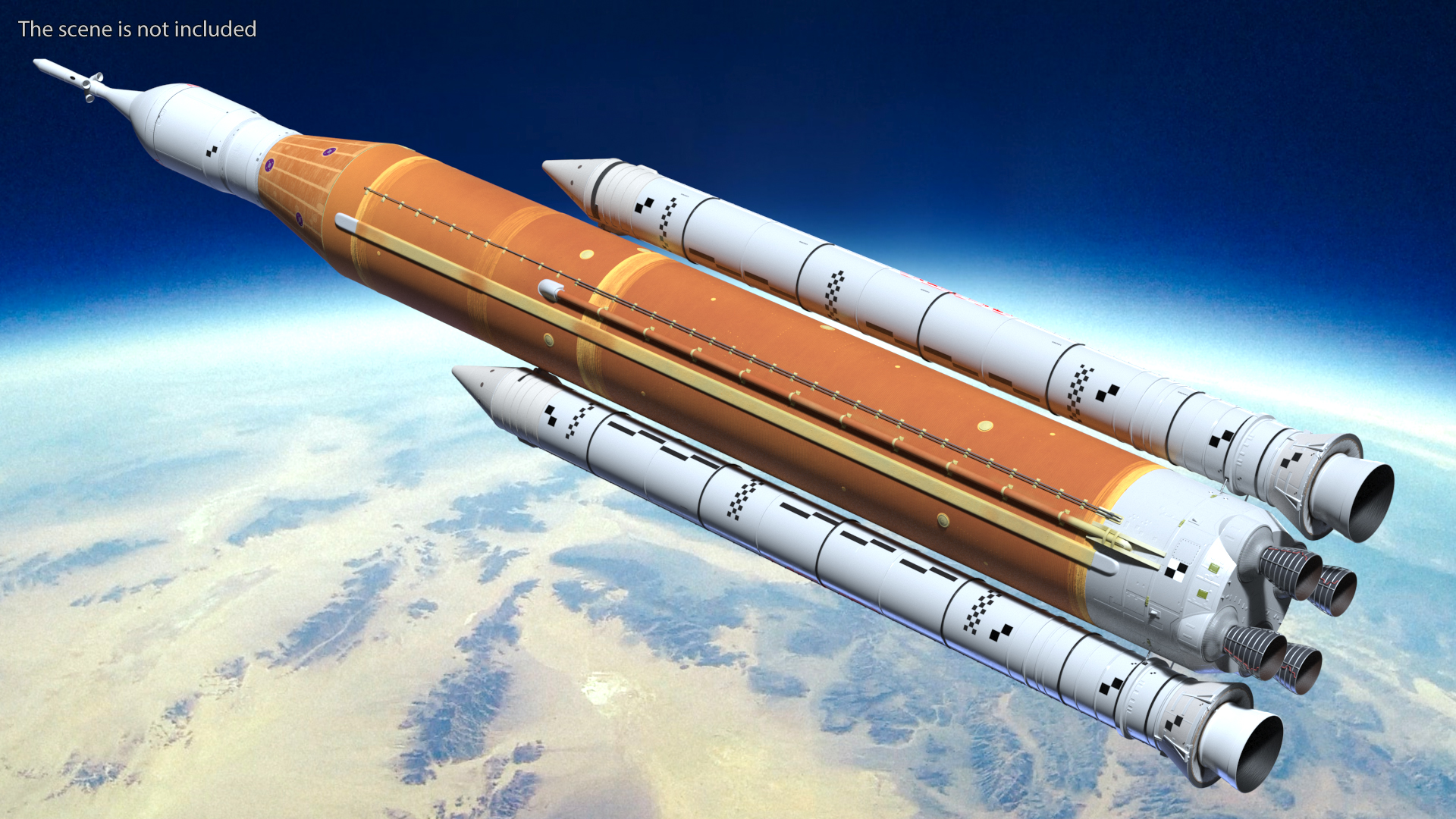 NASA Space Launch System 3D model