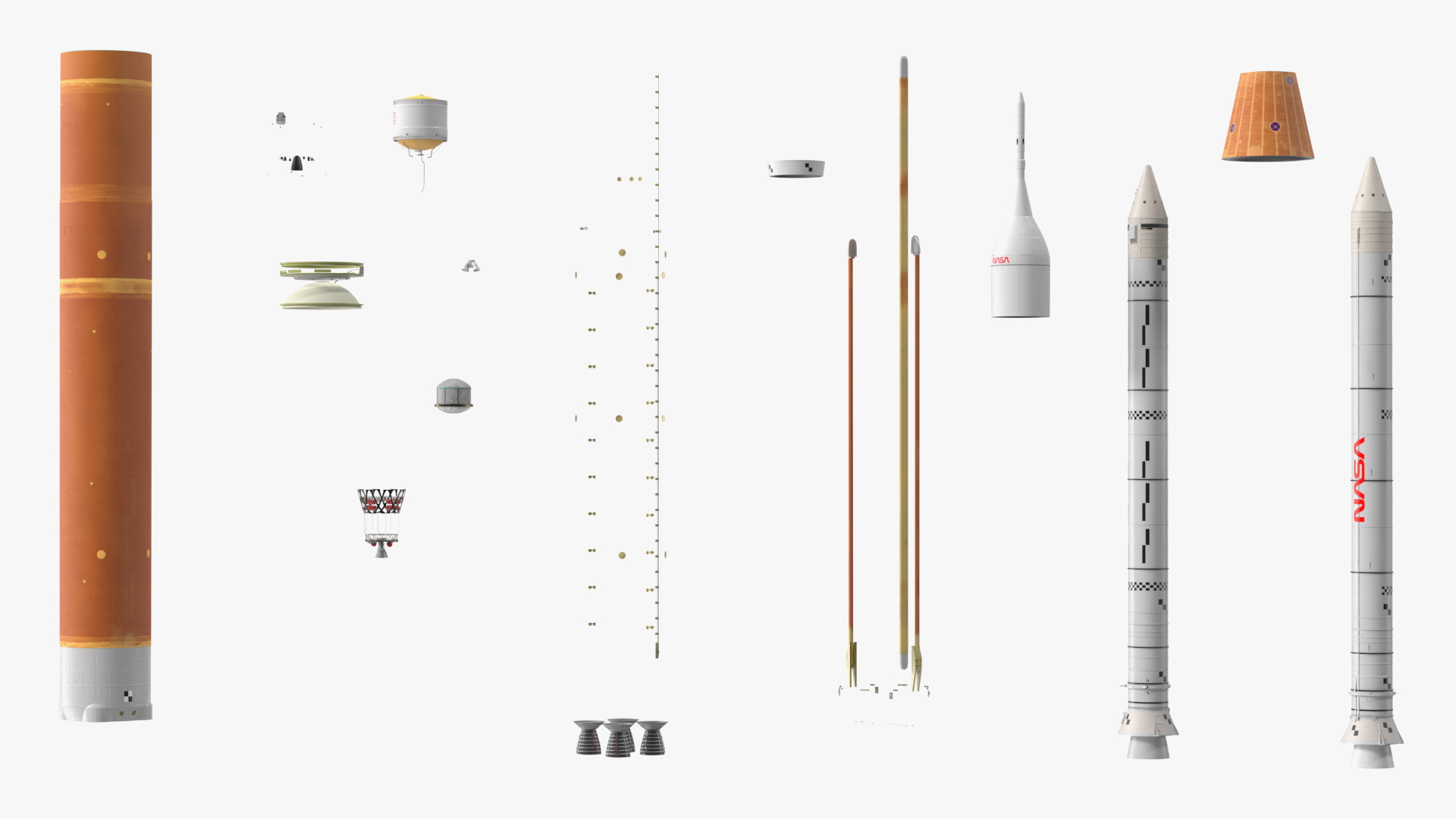 NASA Space Launch System 3D model