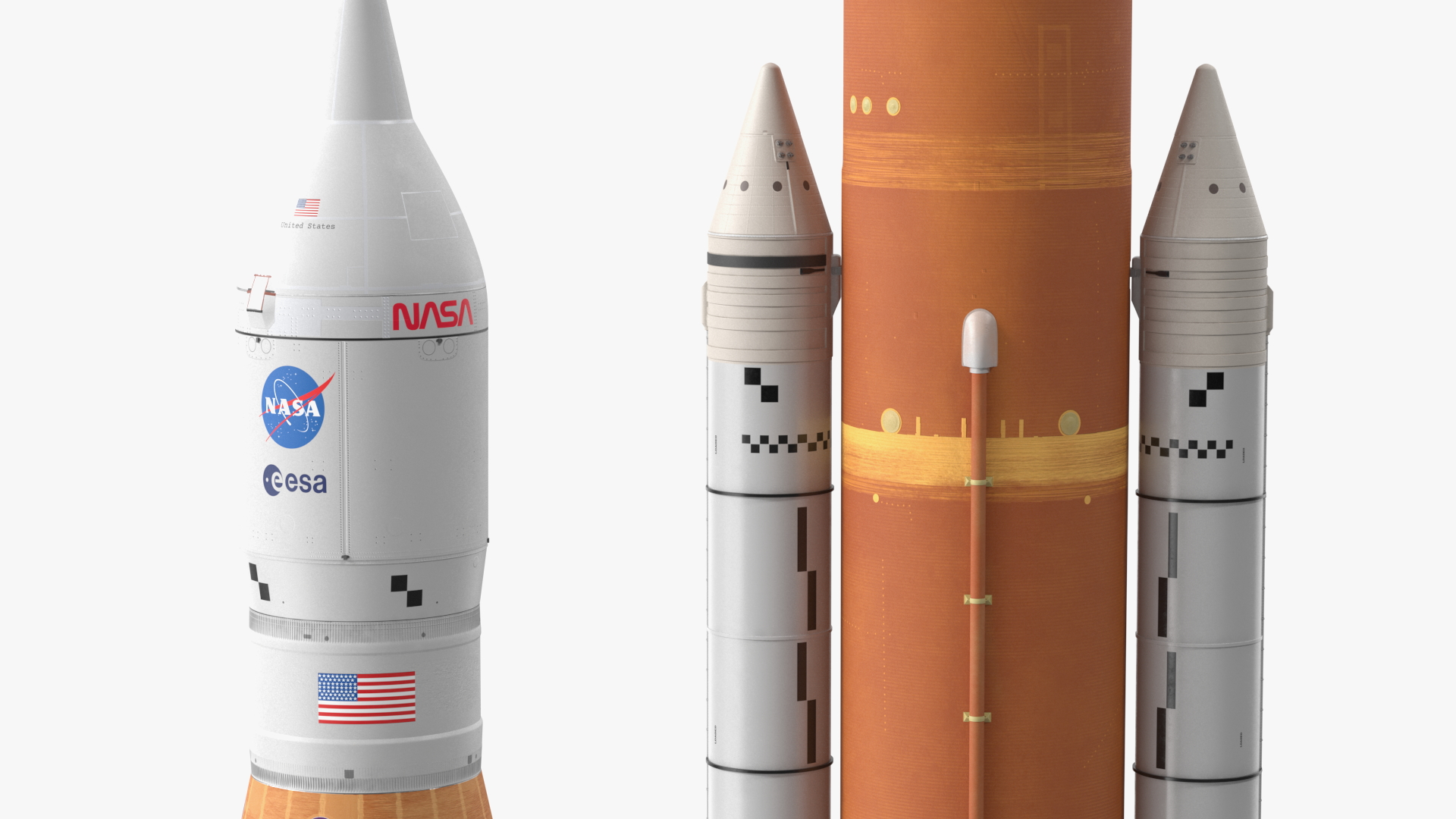 NASA Space Launch System 3D model