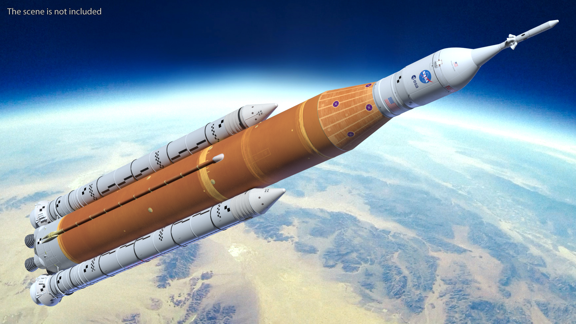 NASA Space Launch System 3D model