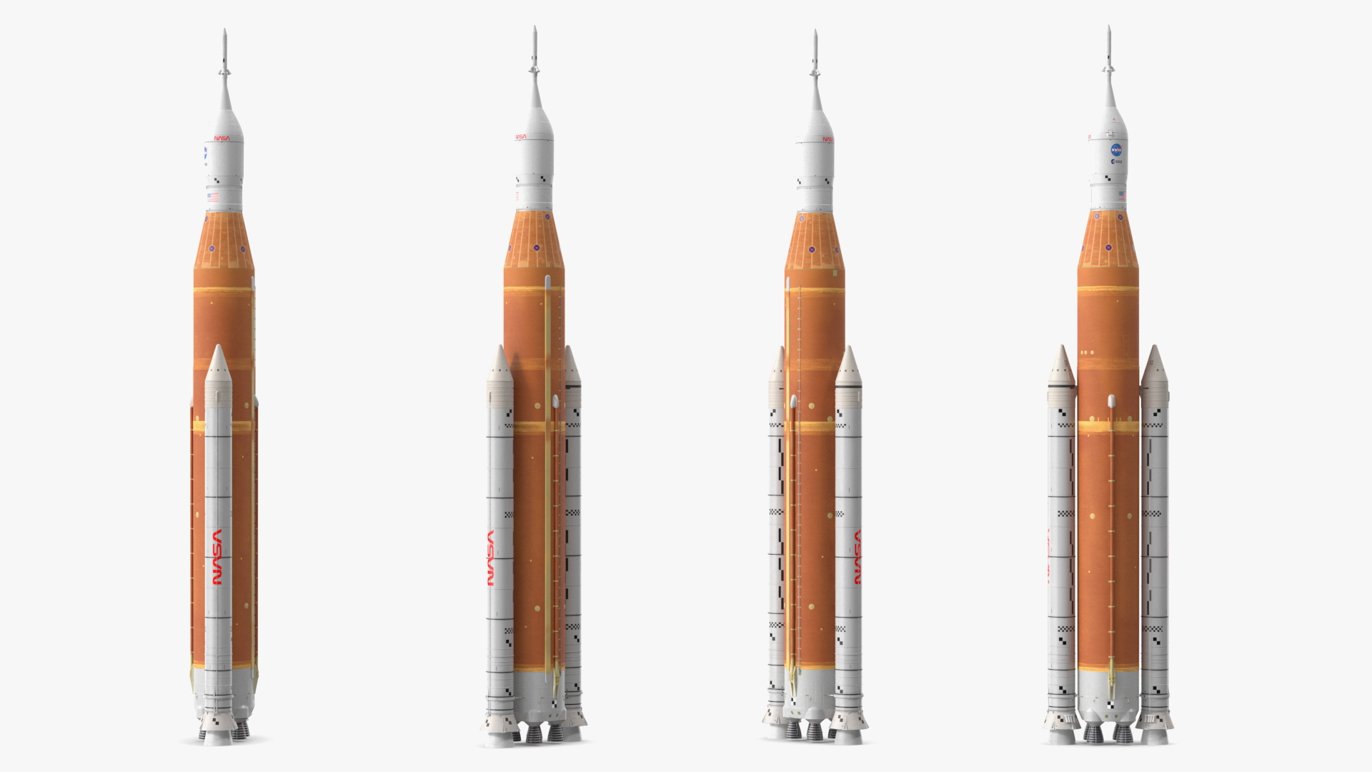 NASA Space Launch System 3D model