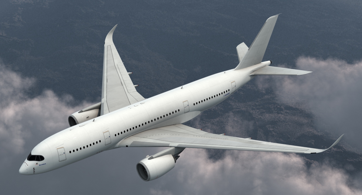 3D Airbus A350 800 Generic model