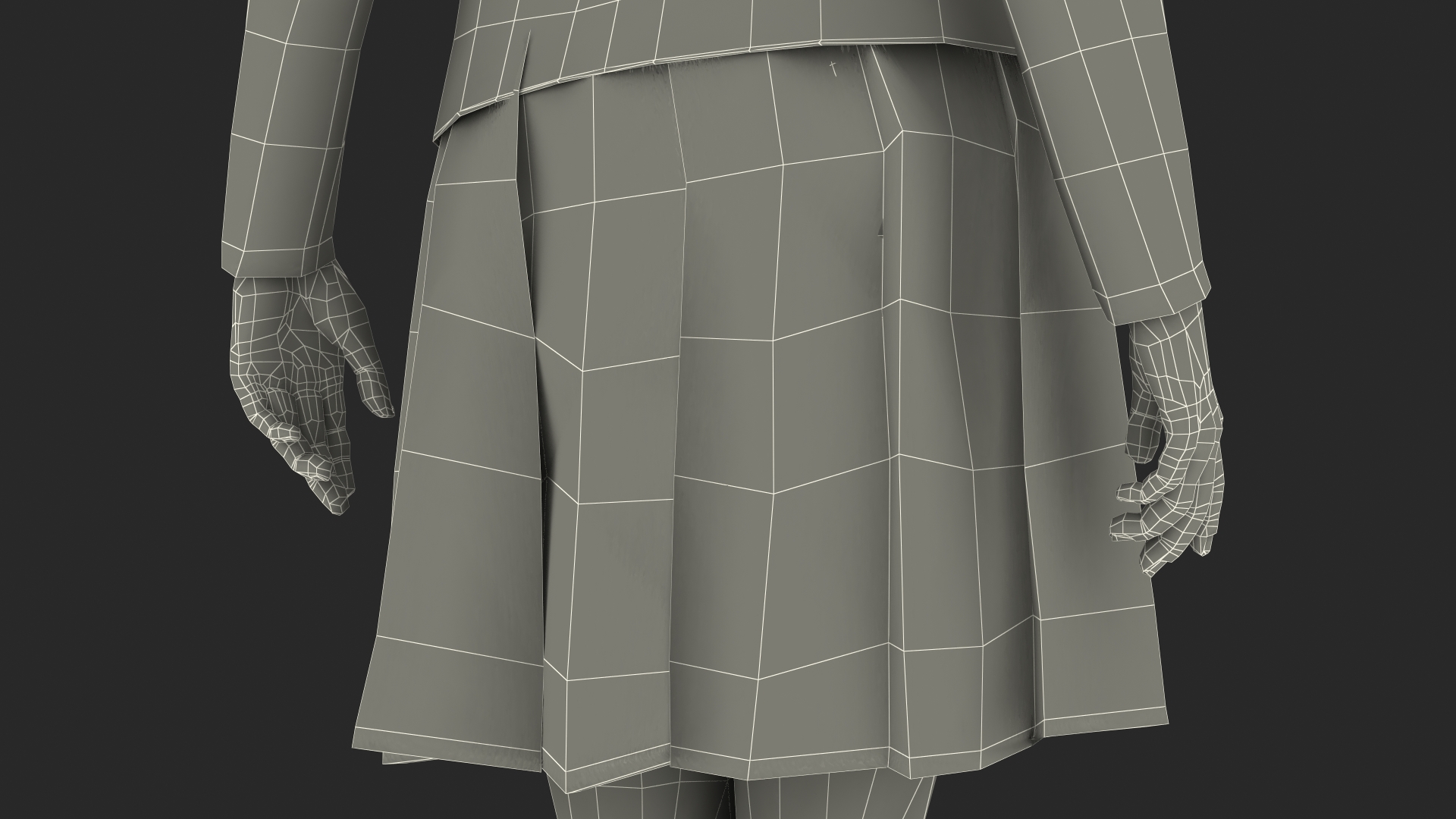 3D Chinese Schoolgirl model