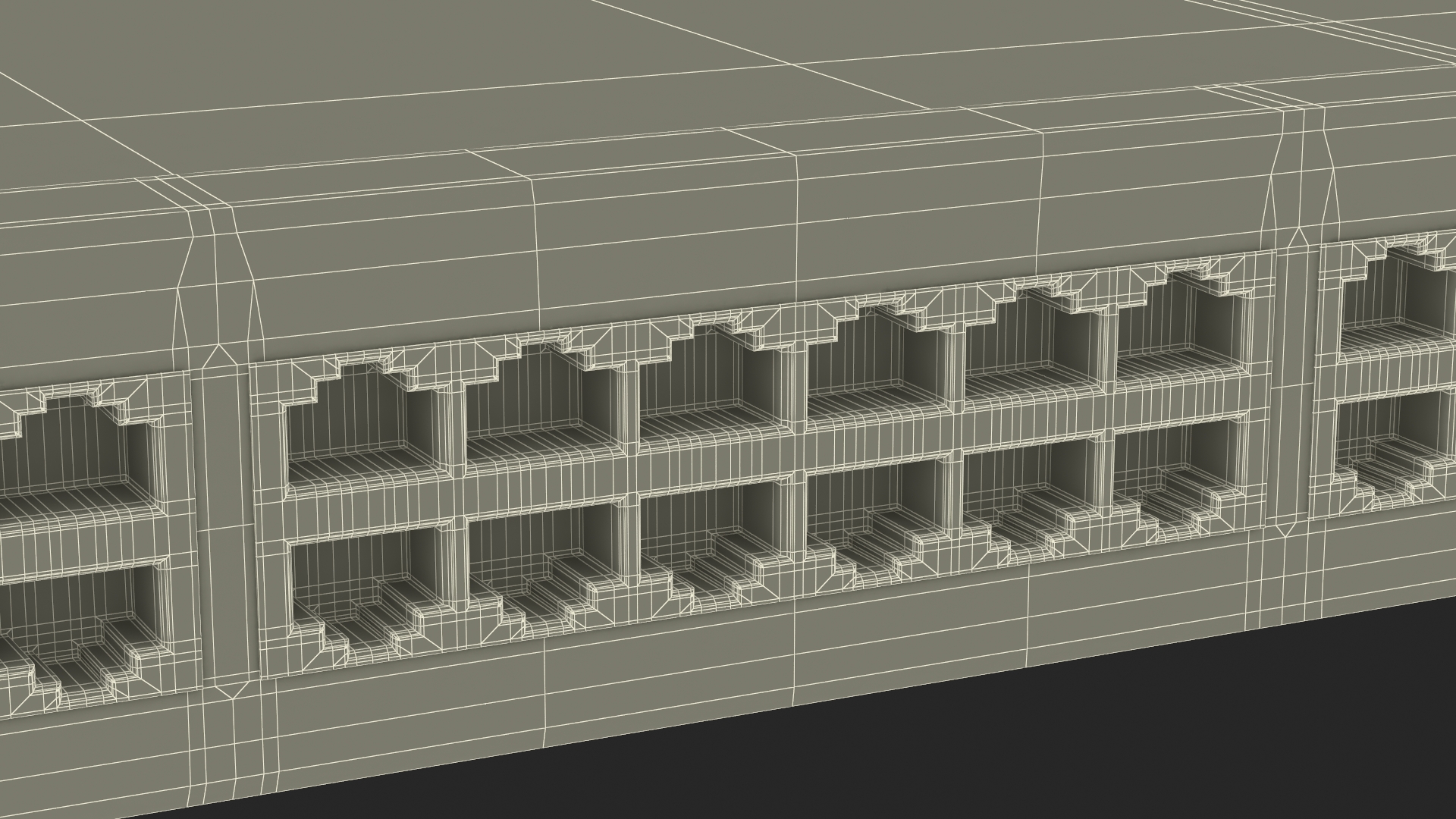 3D model Network Switch Planet 48 Ports