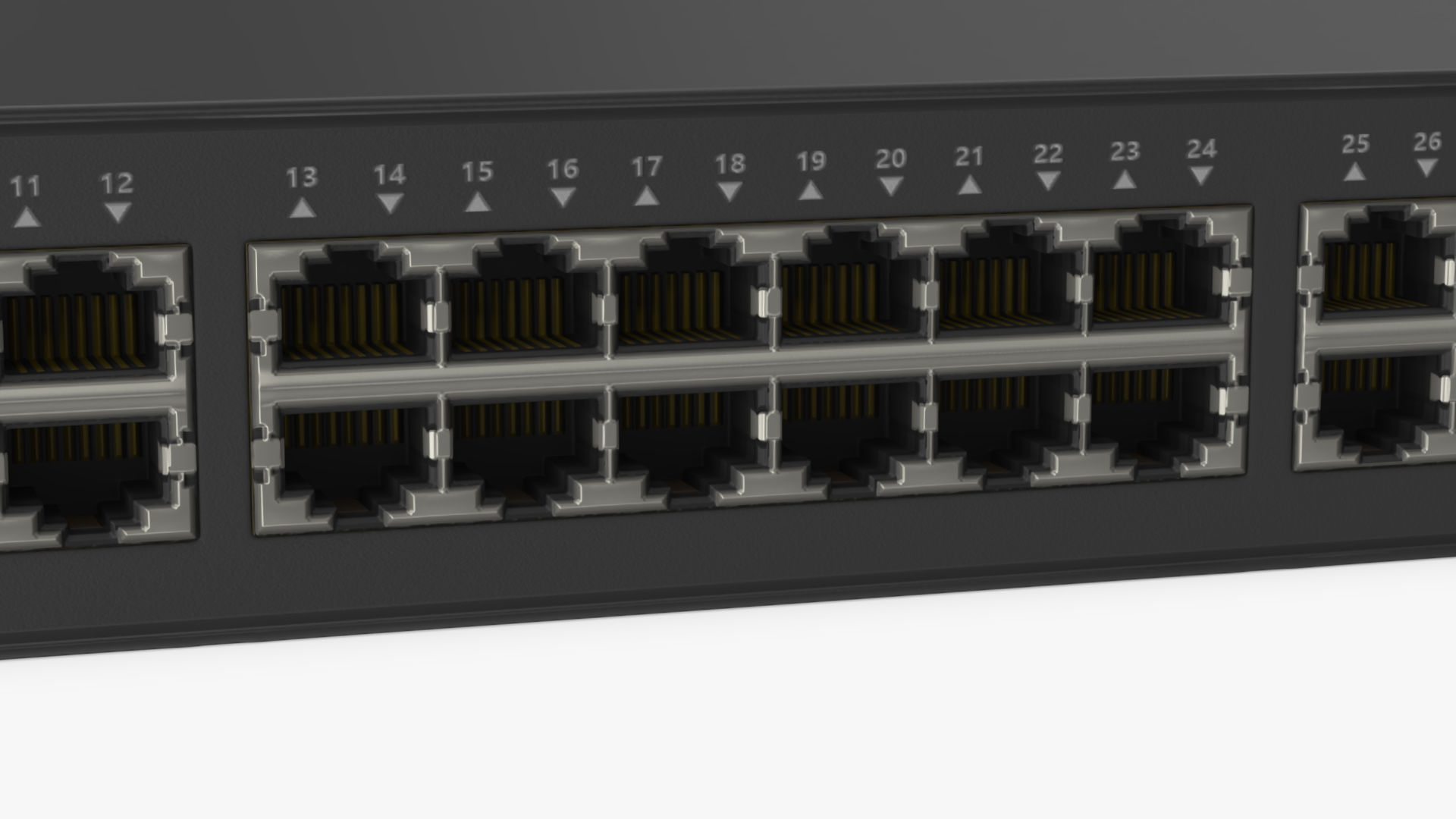 3D model Network Switch Planet 48 Ports