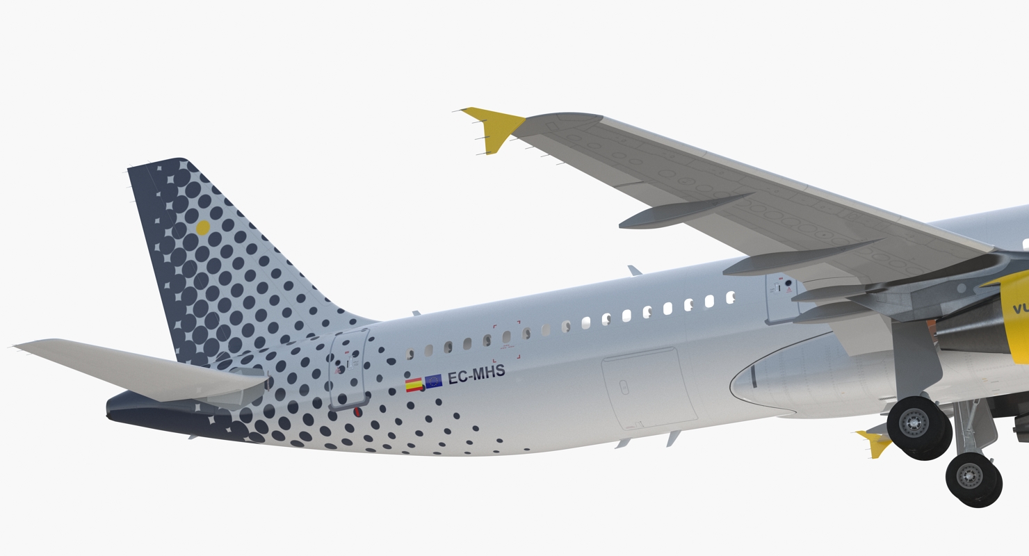 3D model Airbus A321 Vueling Airlines Rigged