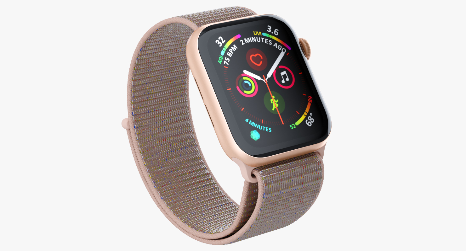 3D model Apple Watch Series 4 Gold