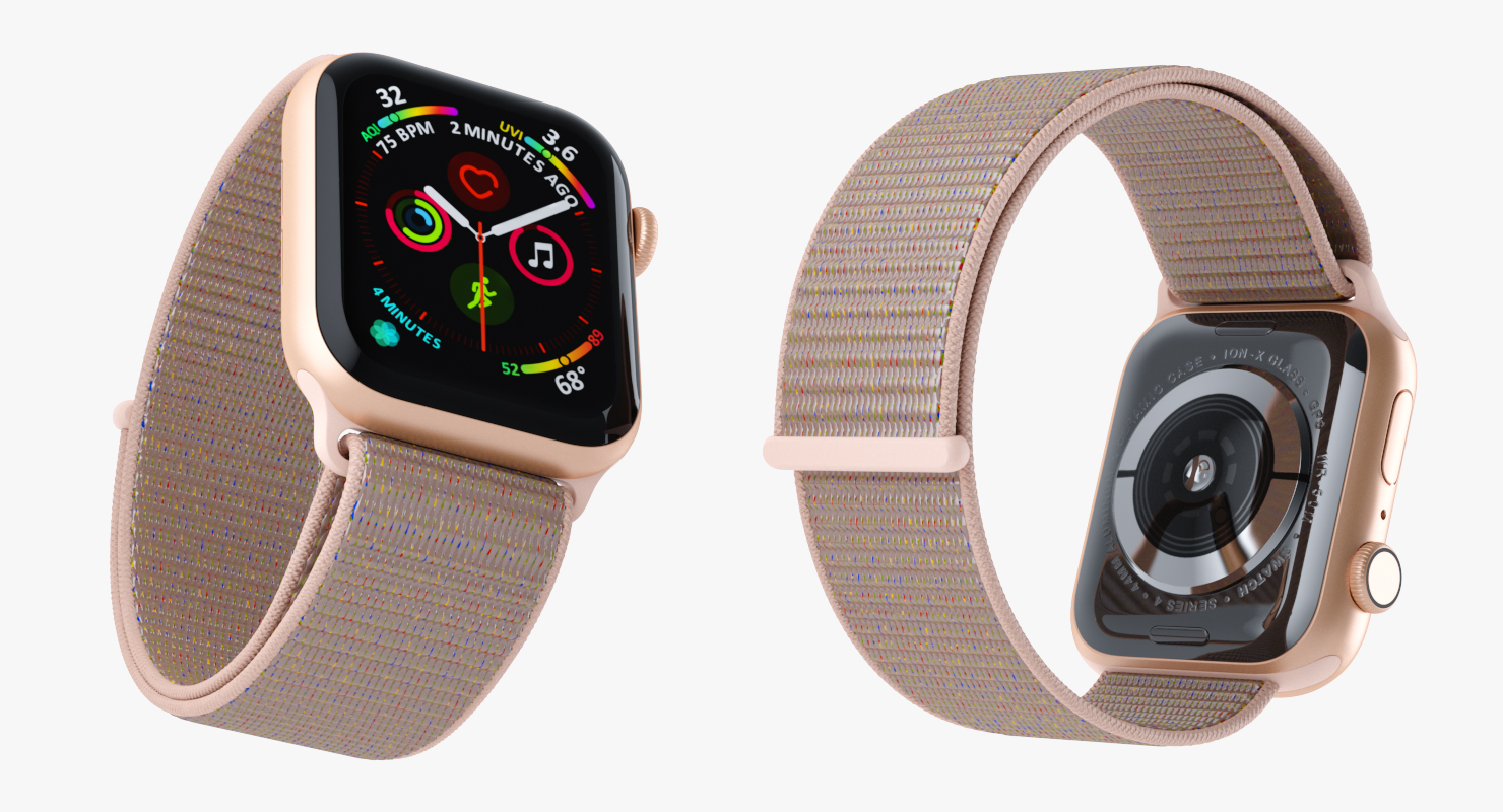 3D model Apple Watch Series 4 Gold