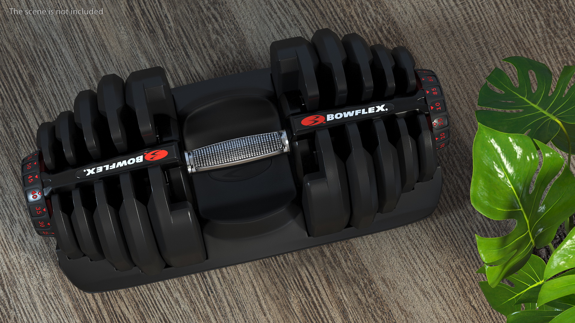 3D model Bowflex Selecttech 1090 Adjustable Dumbbell with Holder