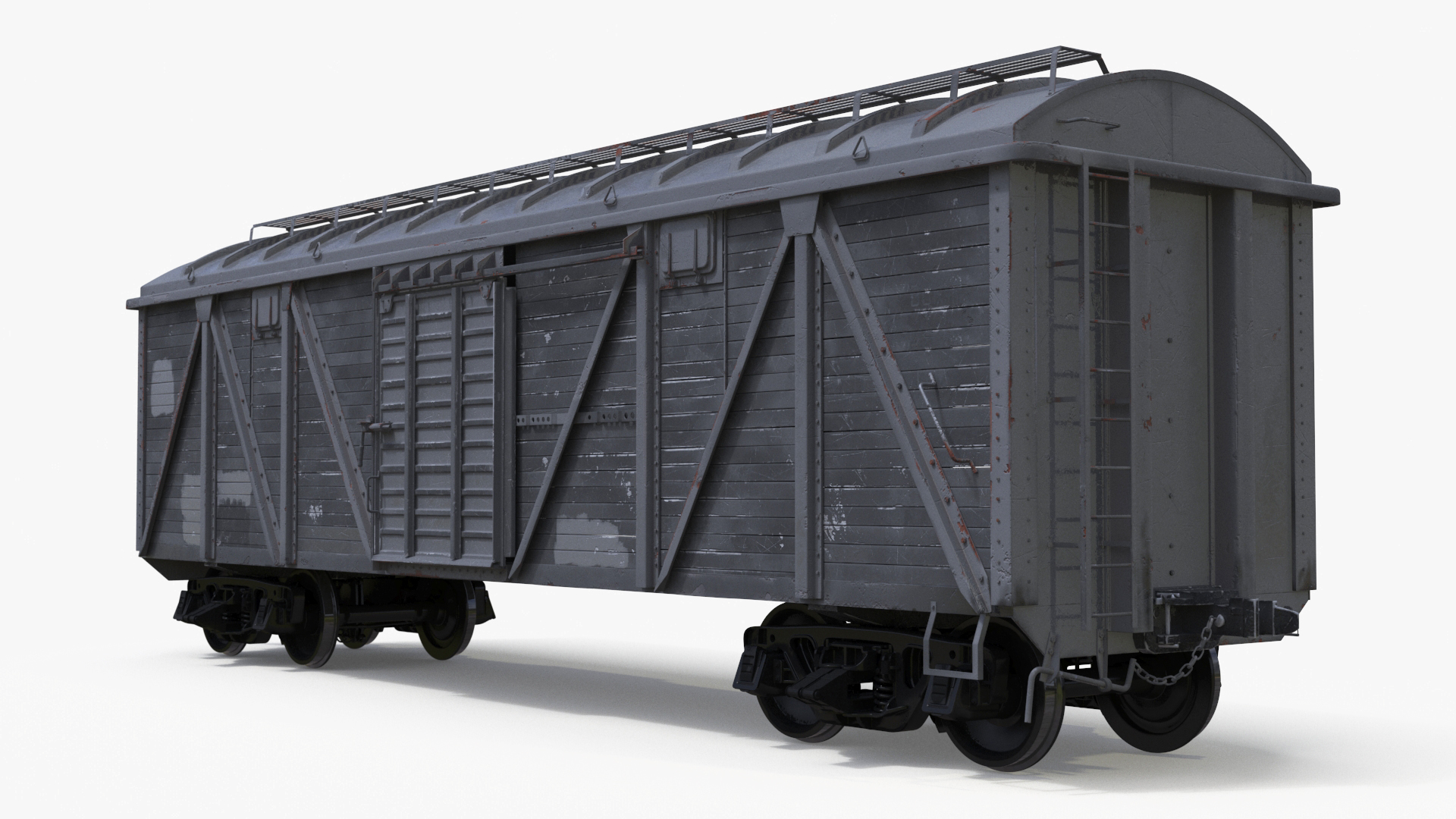 Locomotive Big Boy with Freight Train 3D