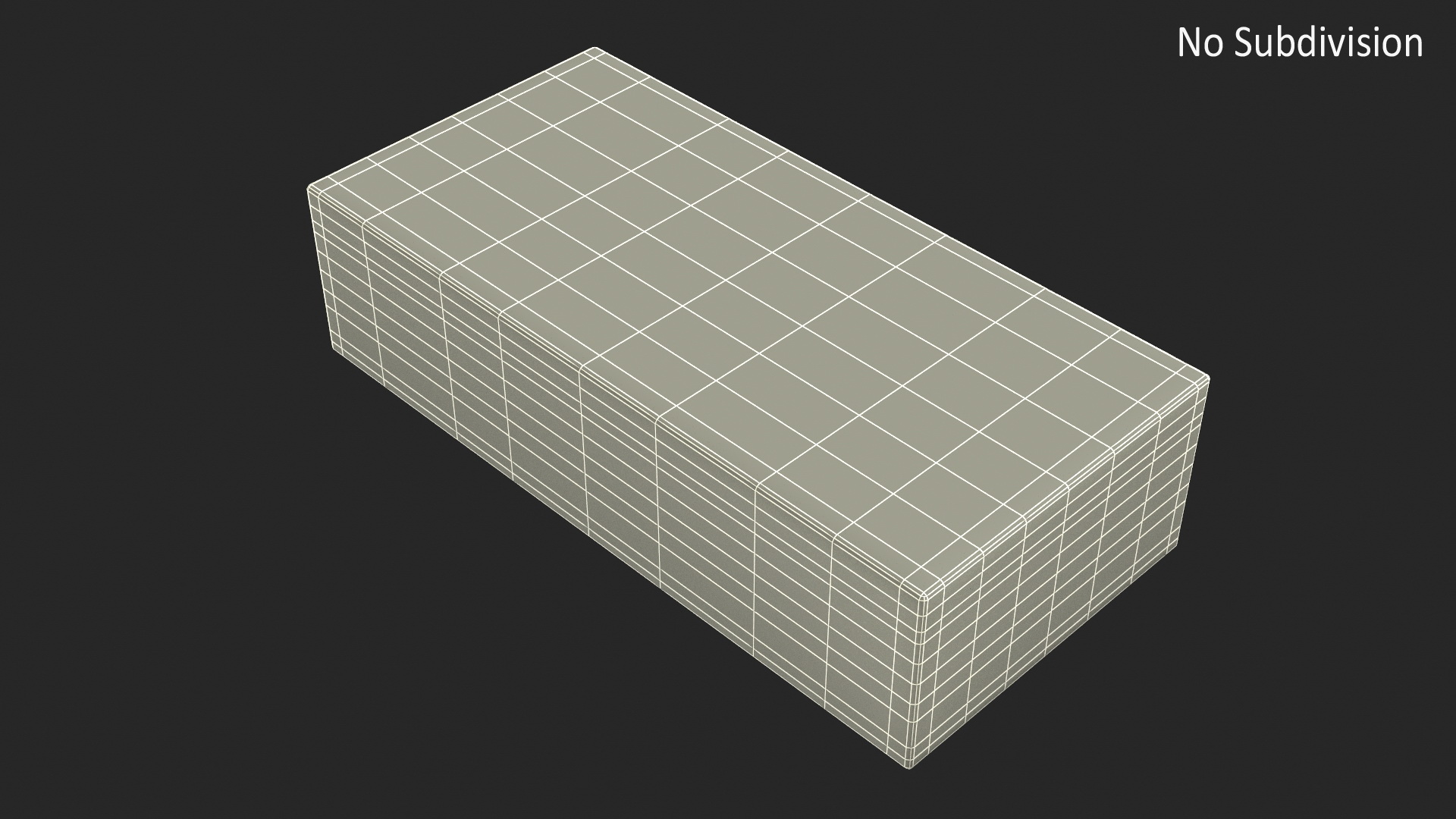 Ochre Solid Calcium Silicate Block 3D model