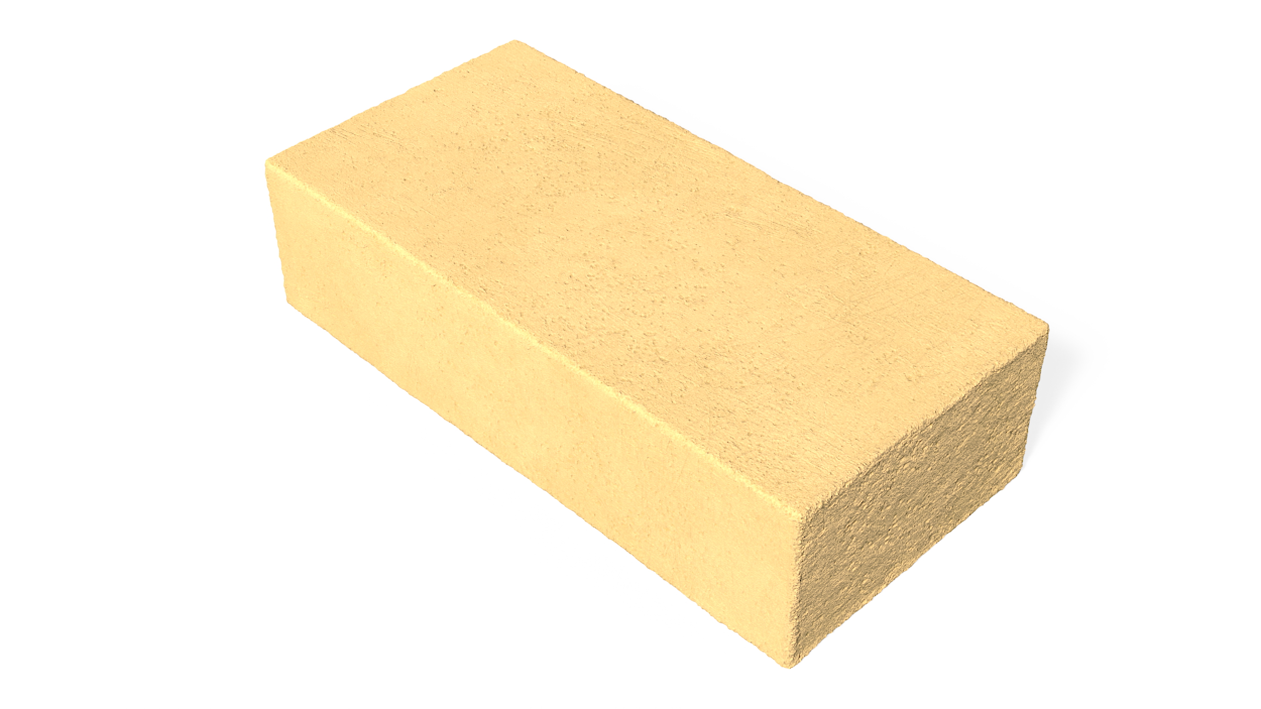 Ochre Solid Calcium Silicate Block 3D model