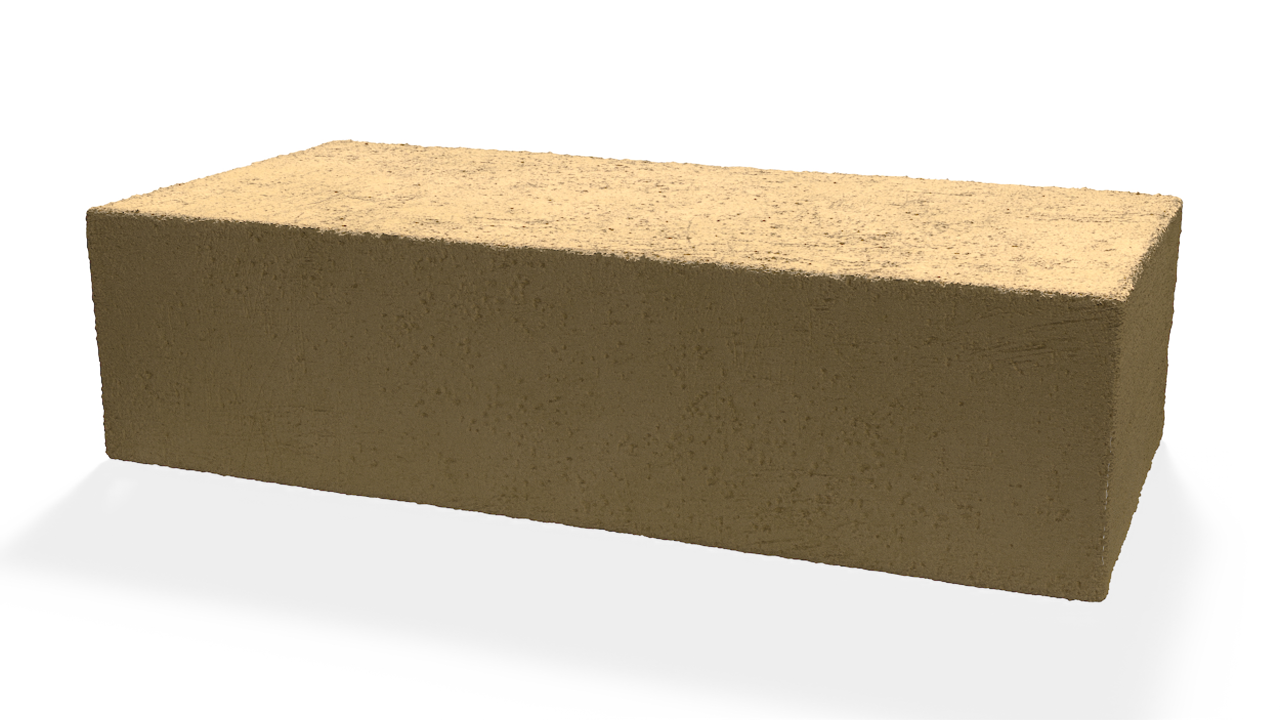 Ochre Solid Calcium Silicate Block 3D model