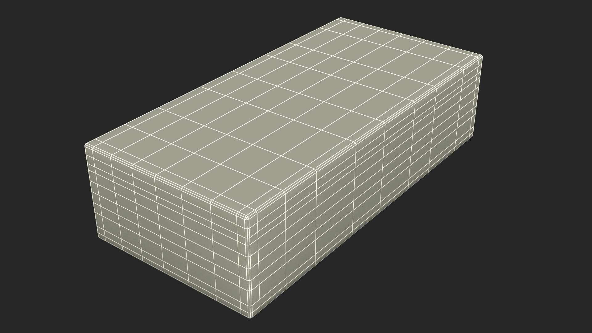 Ochre Solid Calcium Silicate Block 3D model