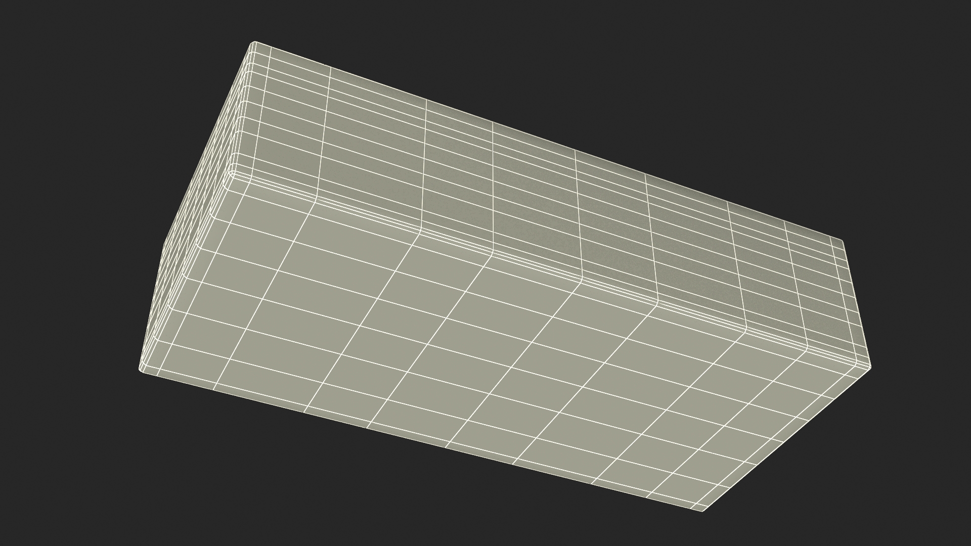 Ochre Solid Calcium Silicate Block 3D model