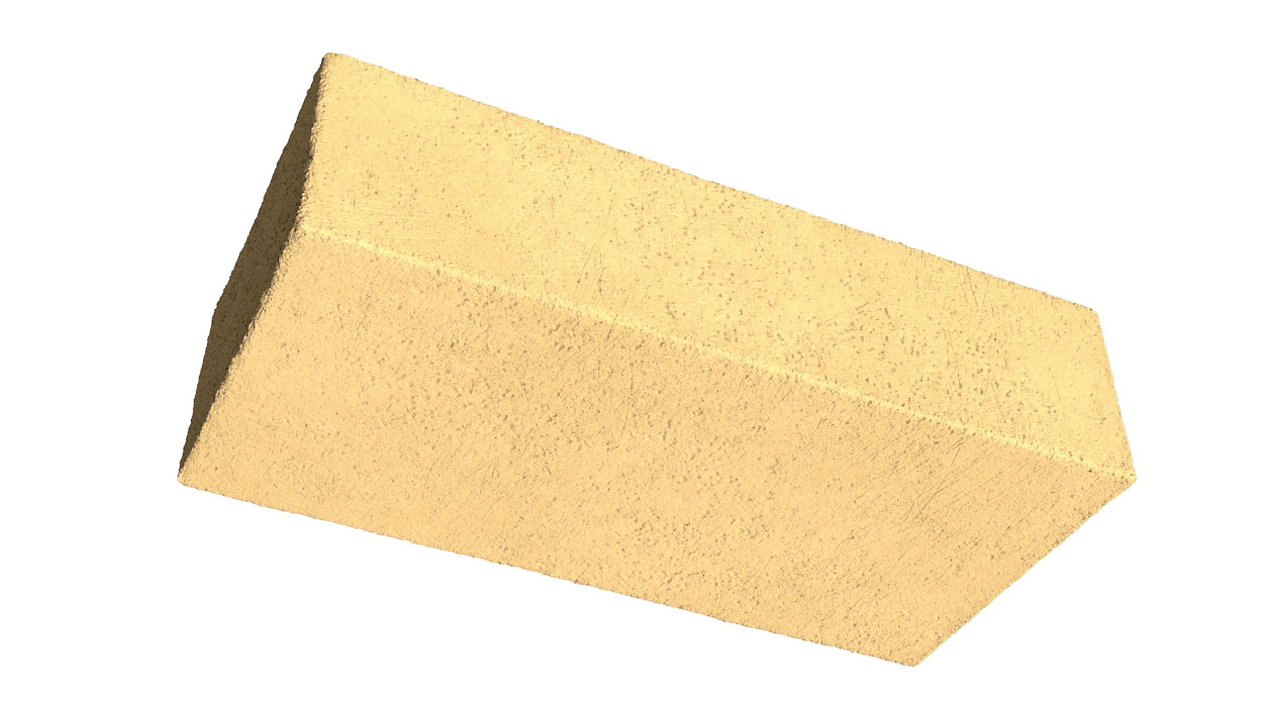 Ochre Solid Calcium Silicate Block 3D model