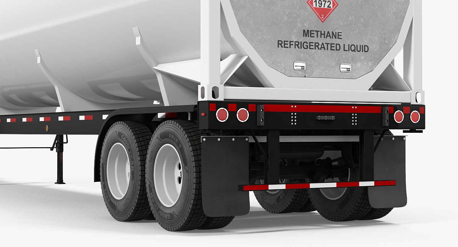 3D model Gas Tank LNG Trailer