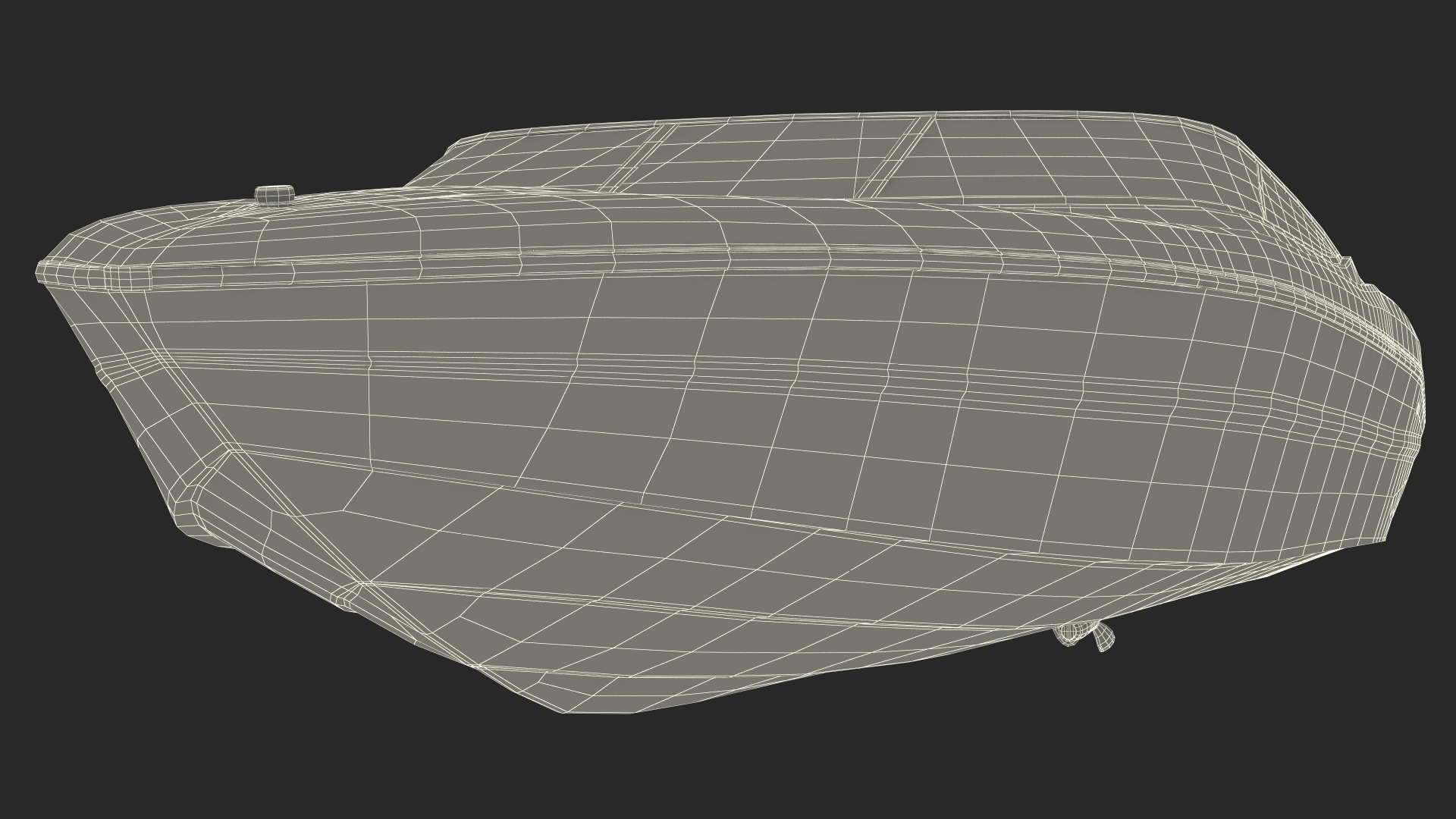 3D Blue Stingray Boat model