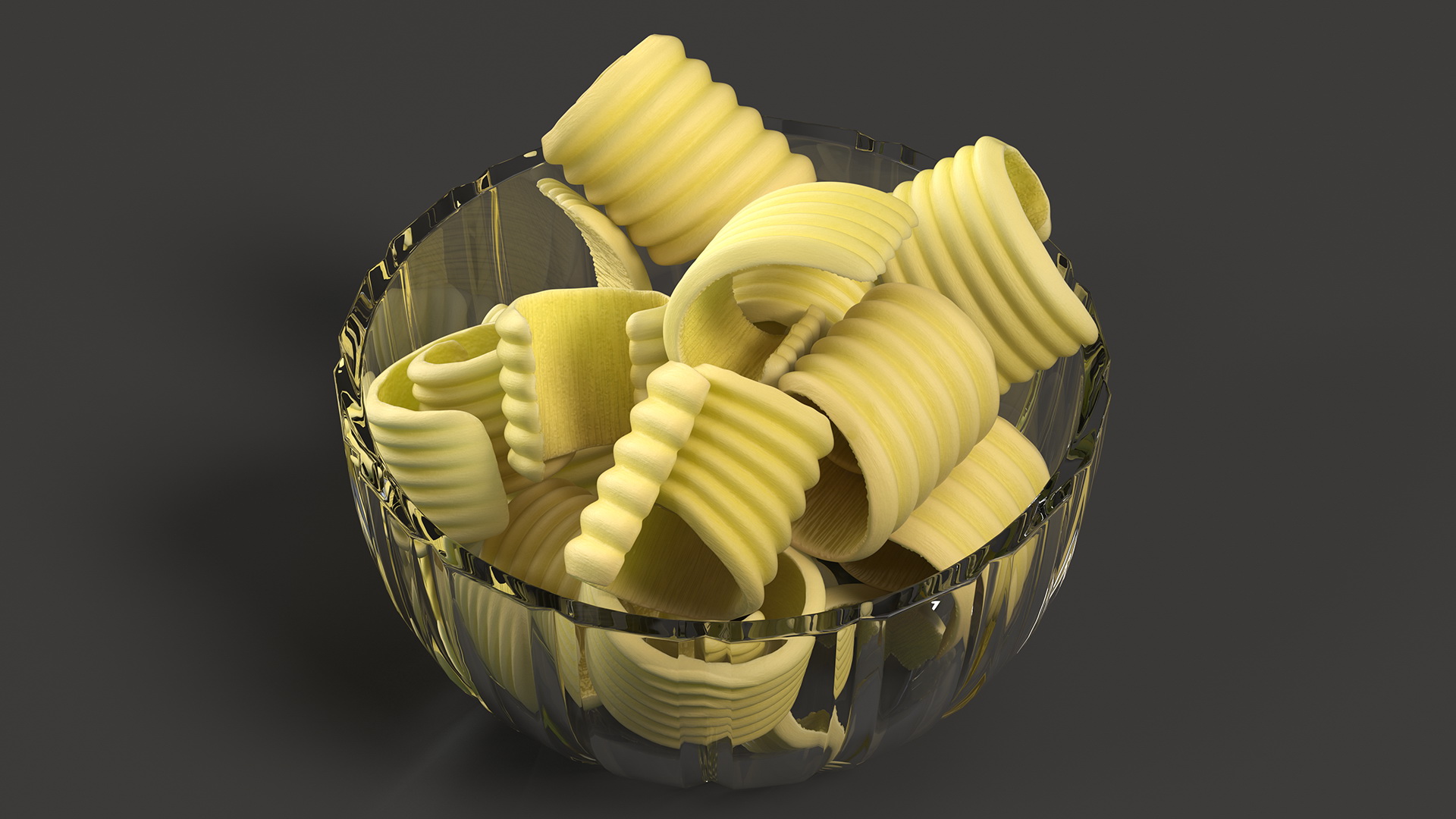 3D Bowl with Sliced Butter model