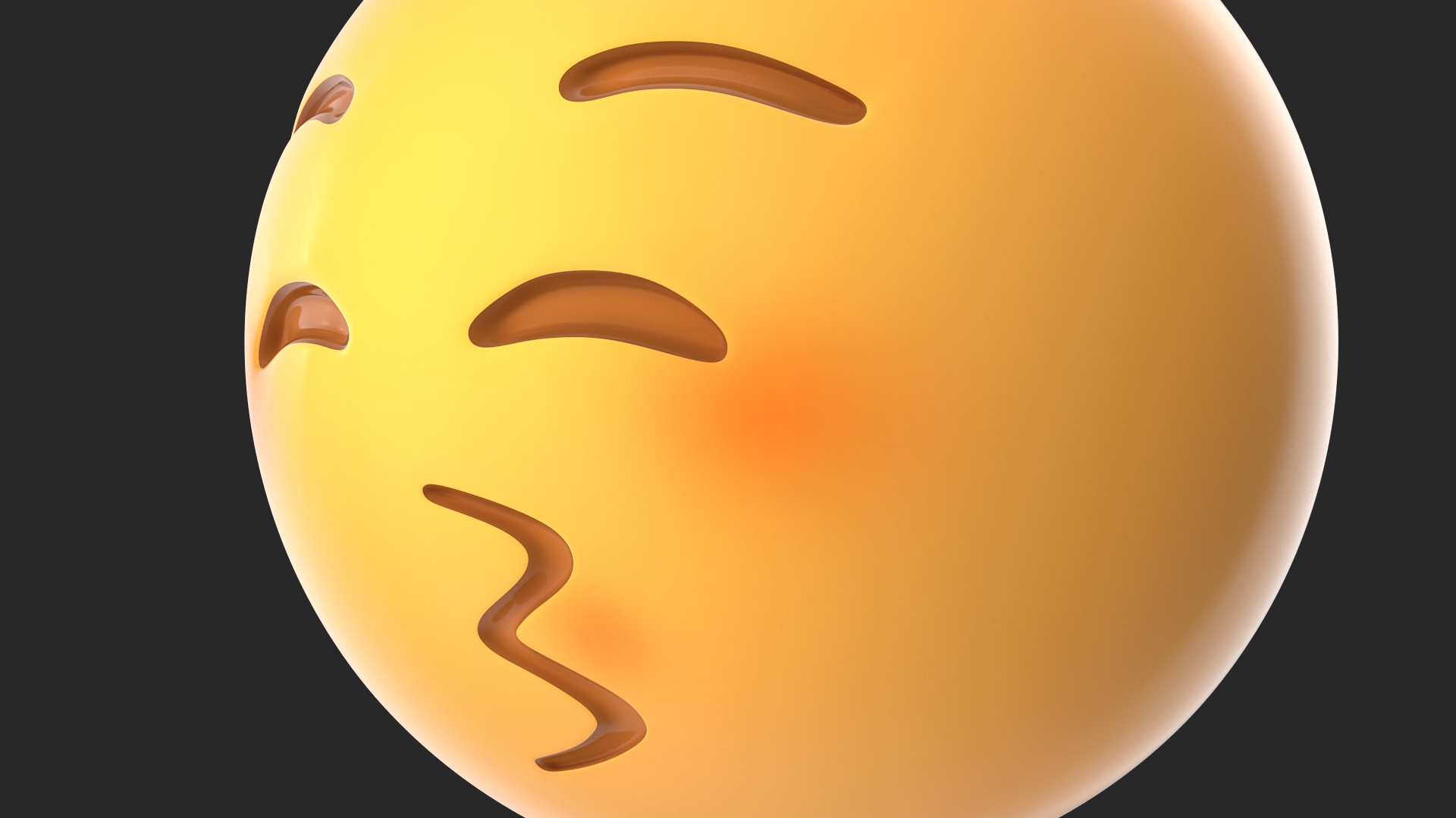 3D model Kiss Emoji