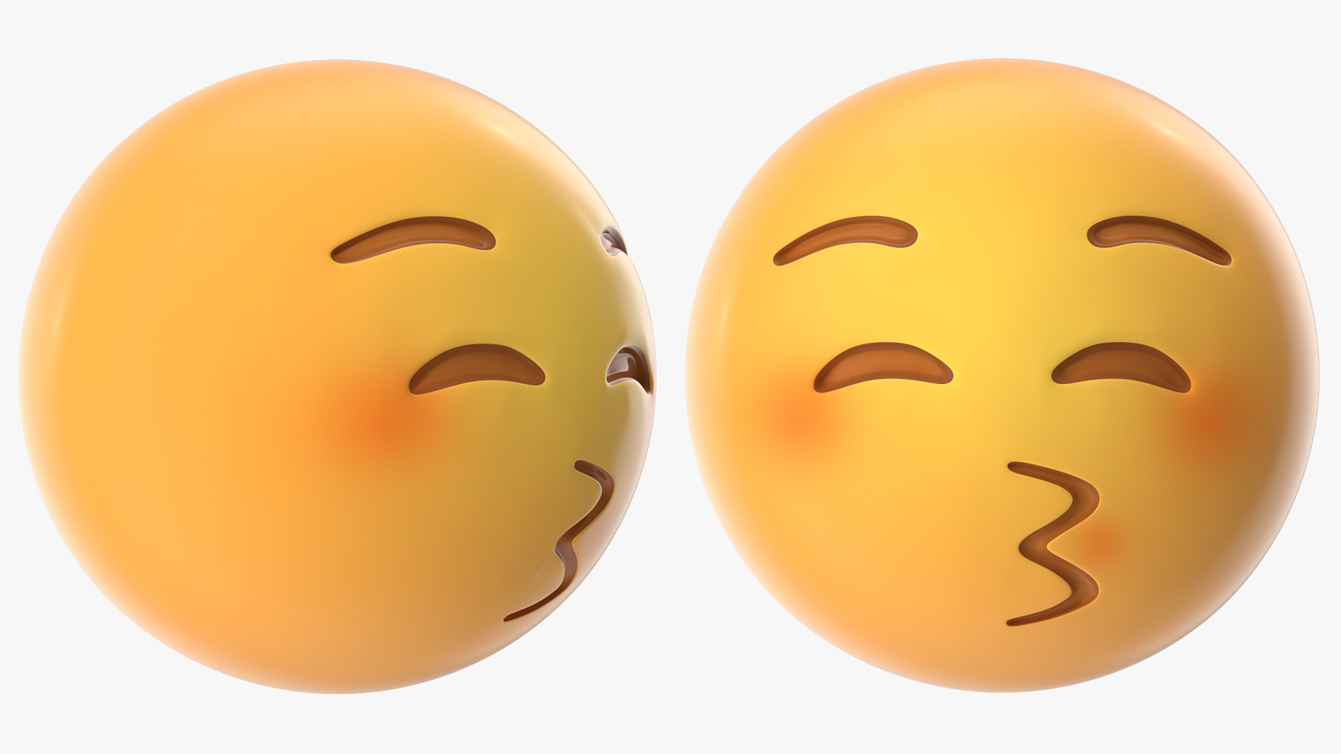 3D model Kiss Emoji