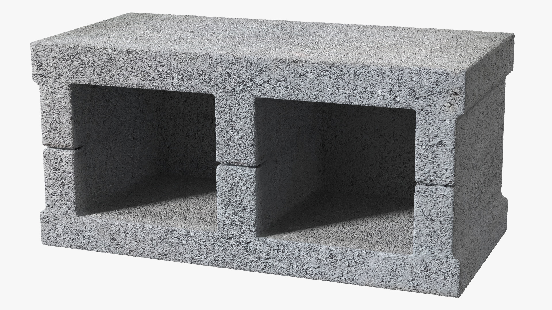 Realistic Cinder Block 3D