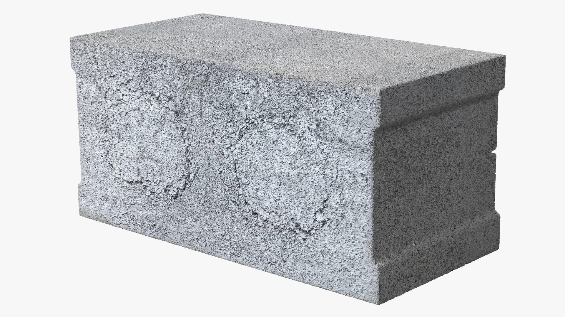 Realistic Cinder Block 3D